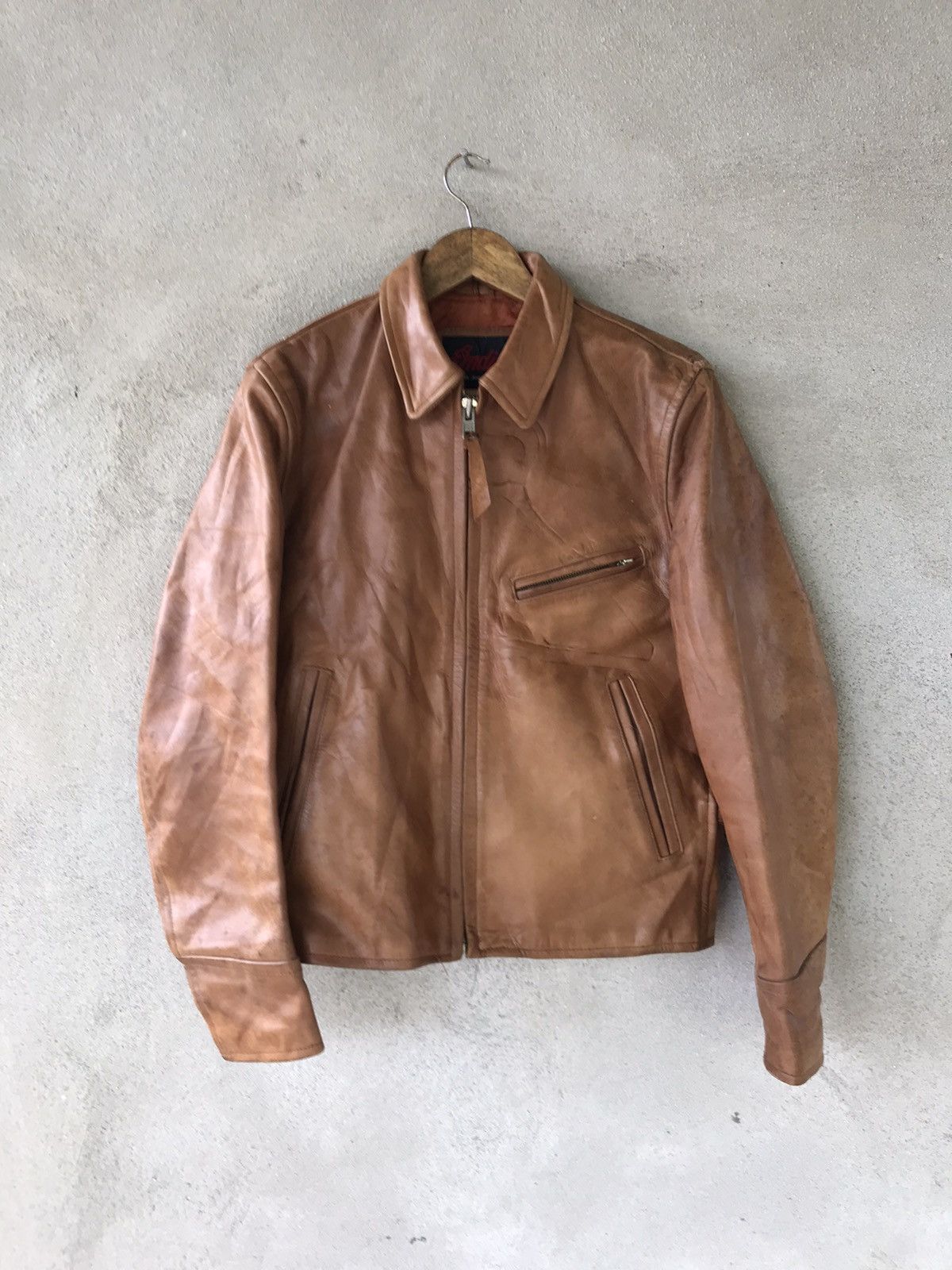 Genuine Leather × Indian Motorcycle RARE VINTAGE 80s INDIAN MOTORCYCLE GENUINE LEATHER JACKET Size US M / EU 48-50 / 2 - 2 Thumbnail