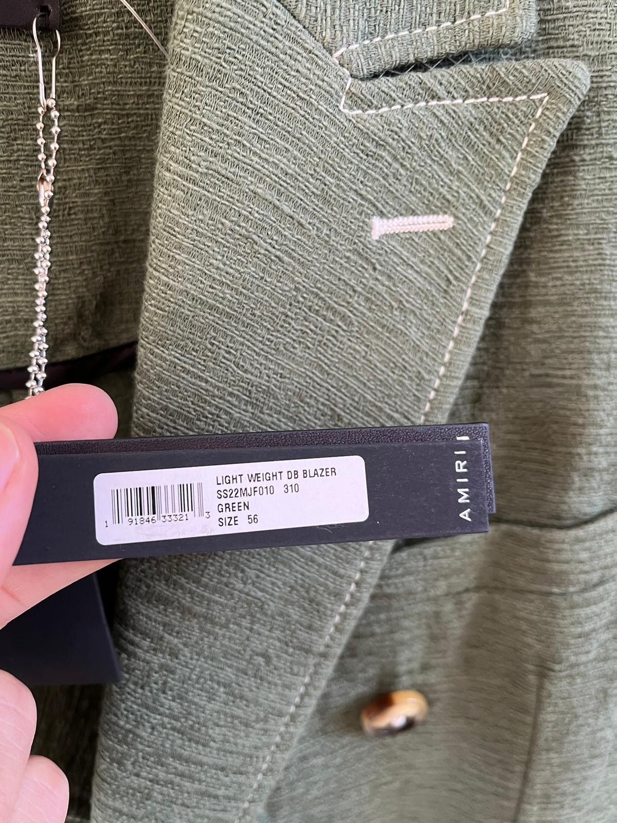 Amiri Lightweight DB Blazer in Green Color Size US XL / EU 56 / 4 - 12 Thumbnail