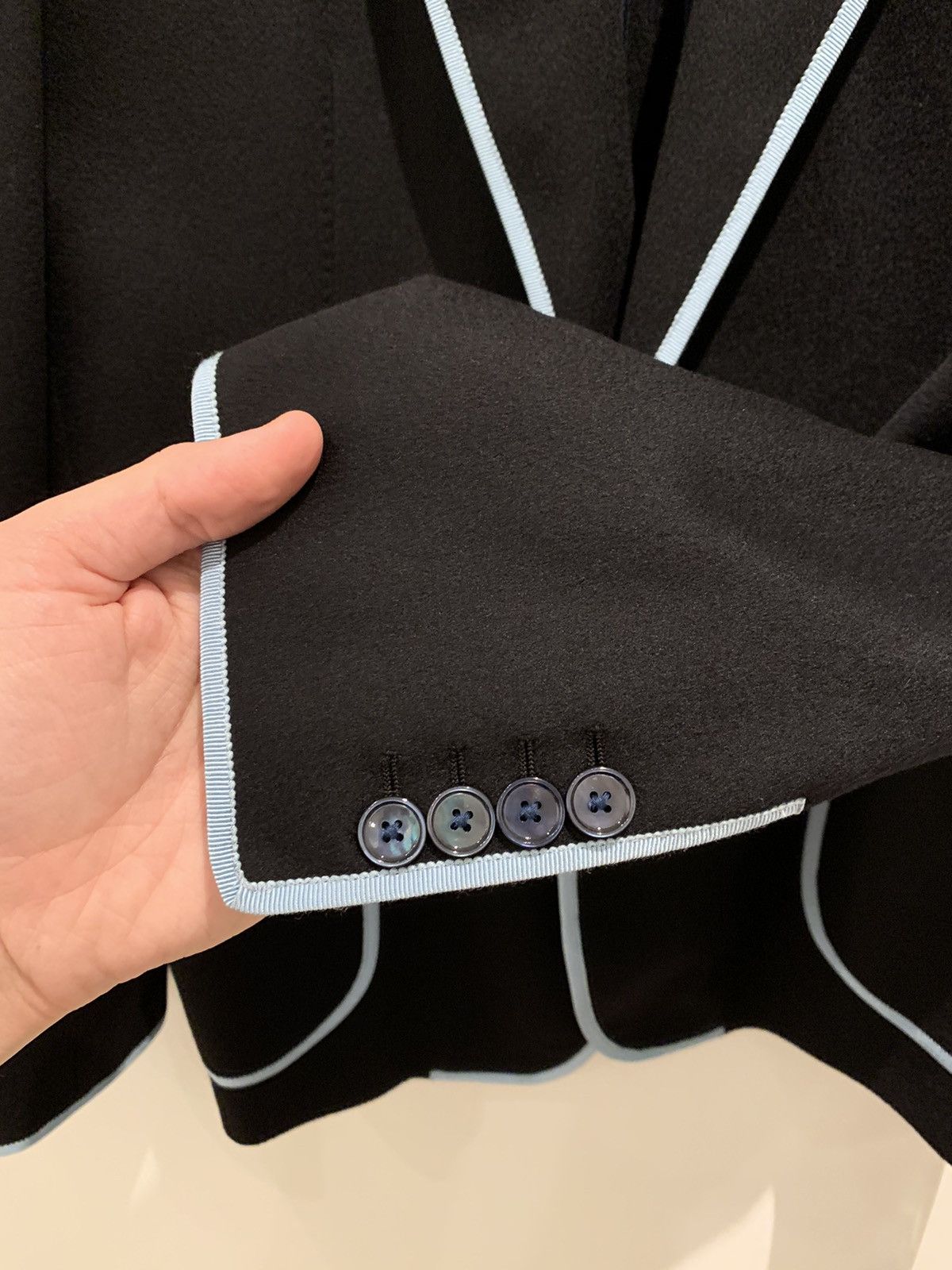 Dolce & Gabbana Dolce & Gabbana Navy Blue Blazer Jacket Size 52L - 5 Thumbnail