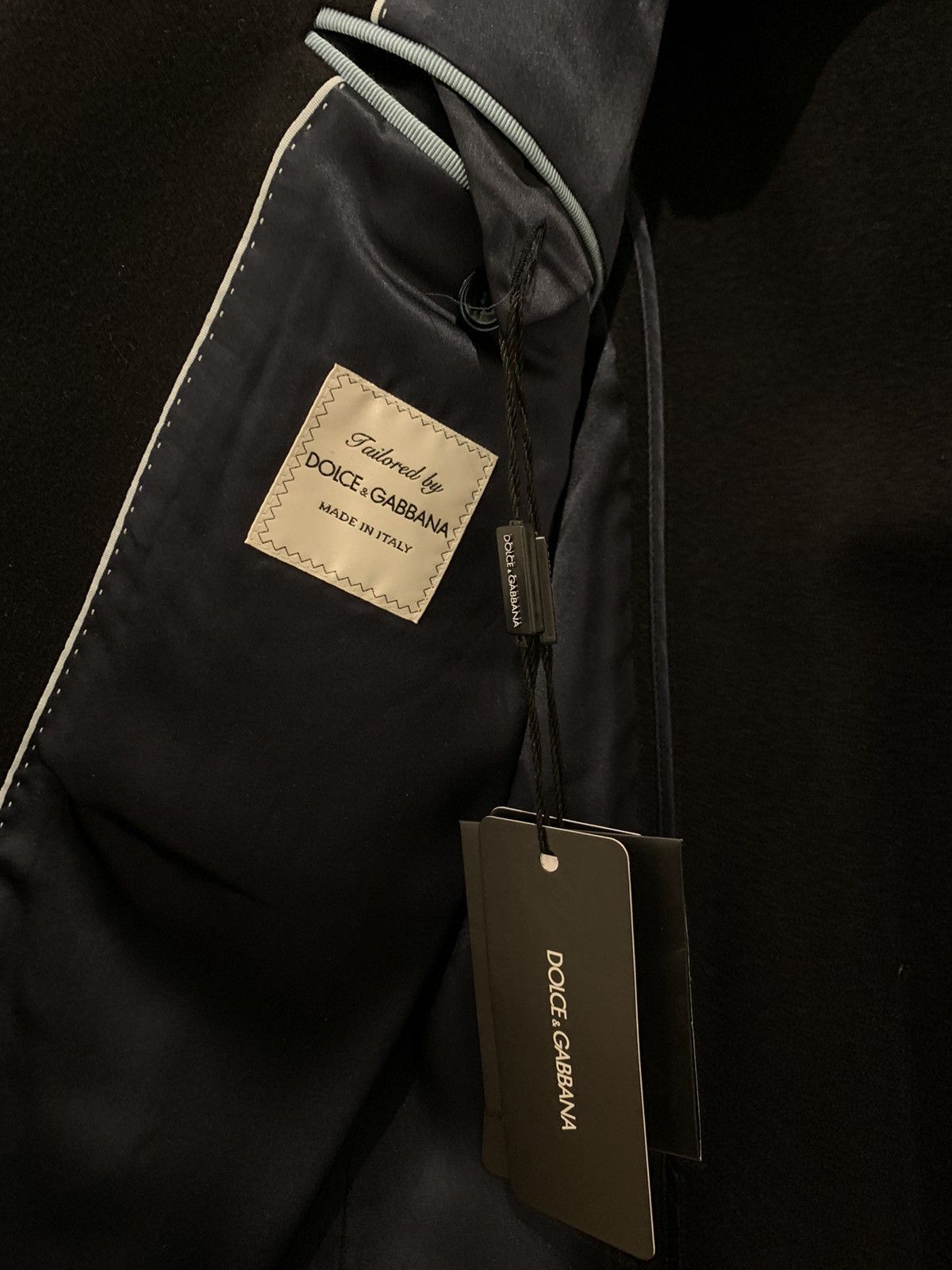 Dolce & Gabbana Dolce & Gabbana Navy Blue Blazer Jacket Size 52L - 4 Thumbnail