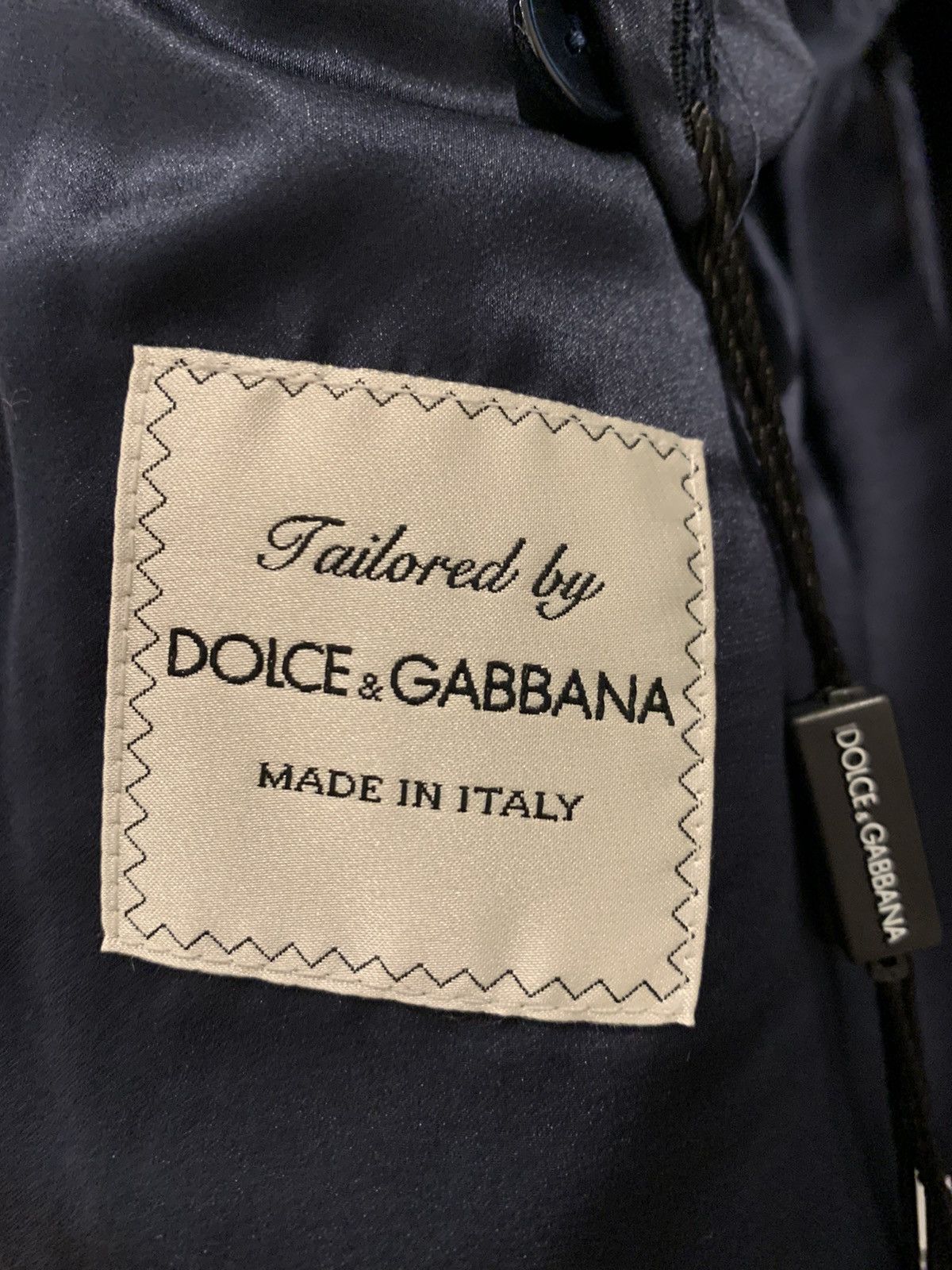 Dolce & Gabbana Dolce & Gabbana Navy Blue Blazer Jacket Size 52L - 6 Thumbnail