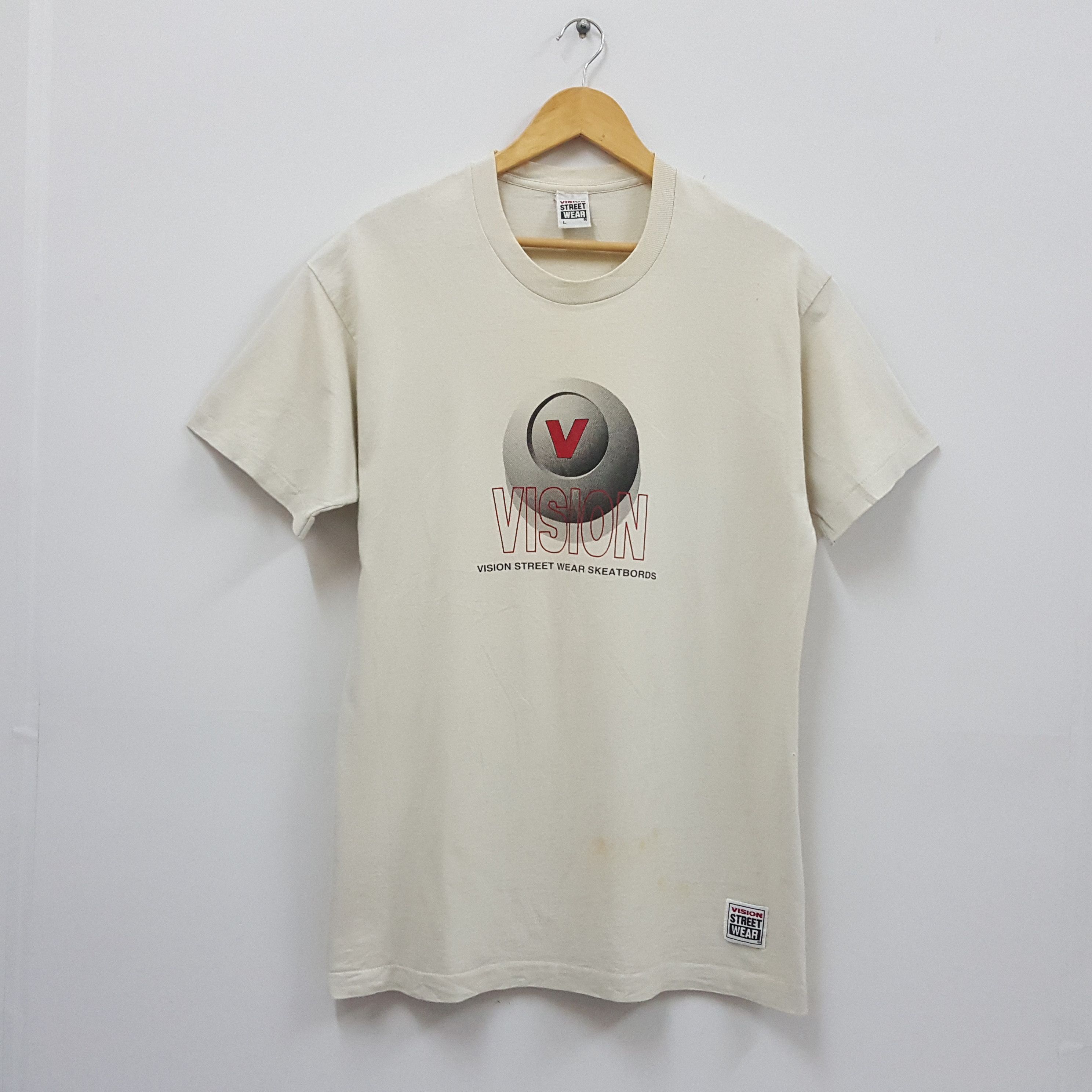 Santa Cruz Skateboards × Vintage × Welcome Skateboards Vintage 90's Vision Street Wear Skateboards style t-shirt Size US L / EU 52-54 / 3 - 1 Thumbnail