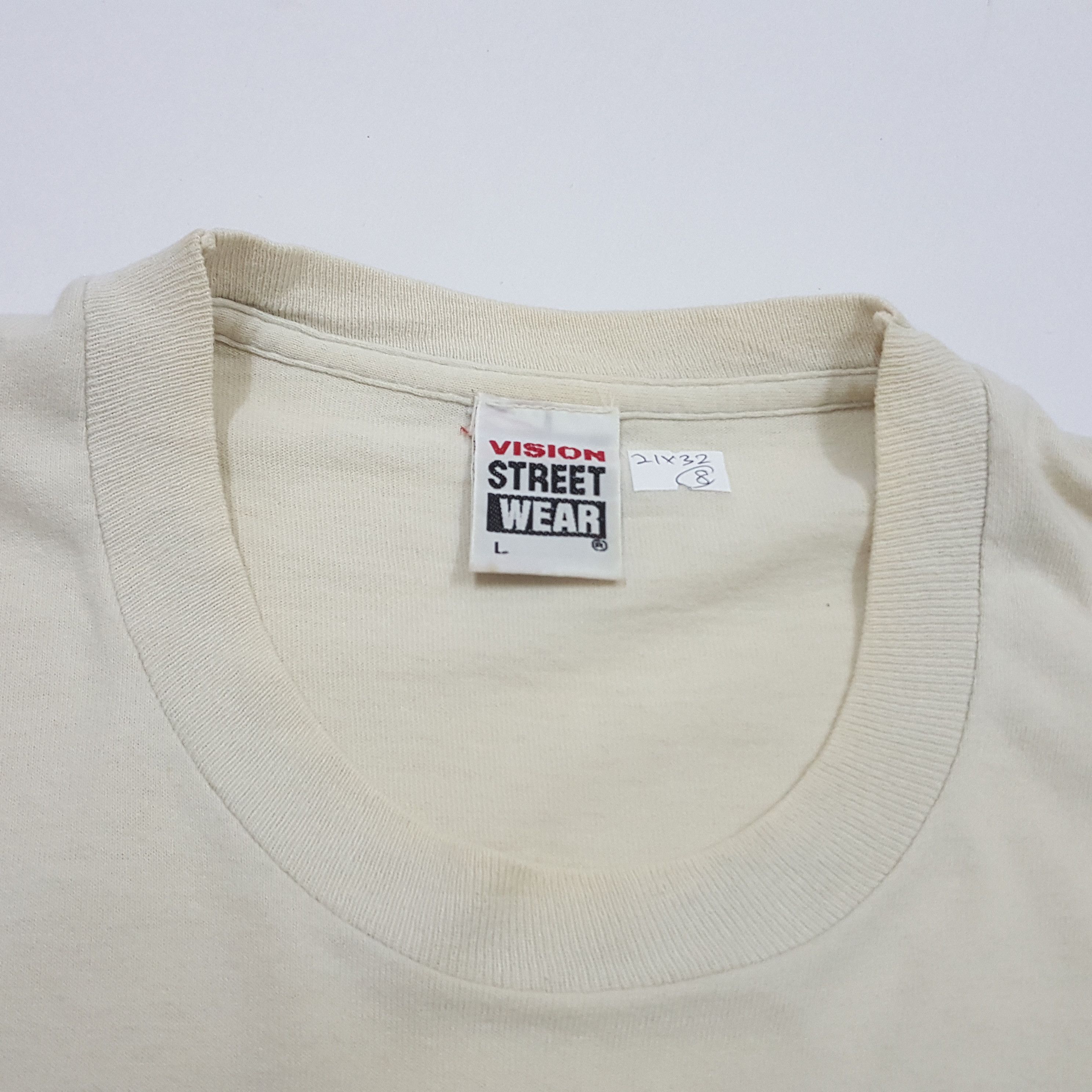 Santa Cruz Skateboards × Vintage × Welcome Skateboards Vintage 90's Vision Street Wear Skateboards style t-shirt Size US L / EU 52-54 / 3 - 5 Thumbnail