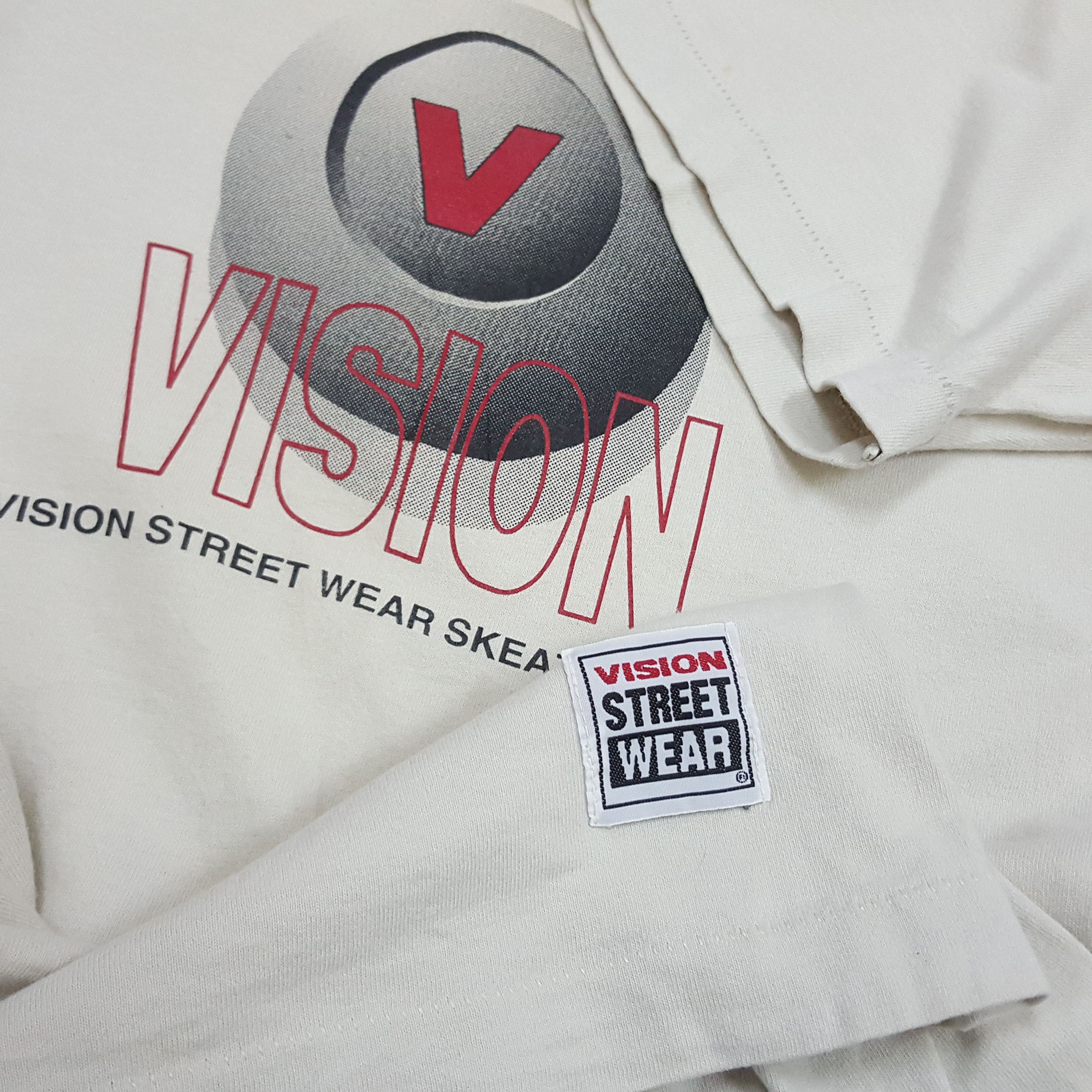Santa Cruz Skateboards × Vintage × Welcome Skateboards Vintage 90's Vision Street Wear Skateboards style t-shirt Size US L / EU 52-54 / 3 - 2 Thumbnail