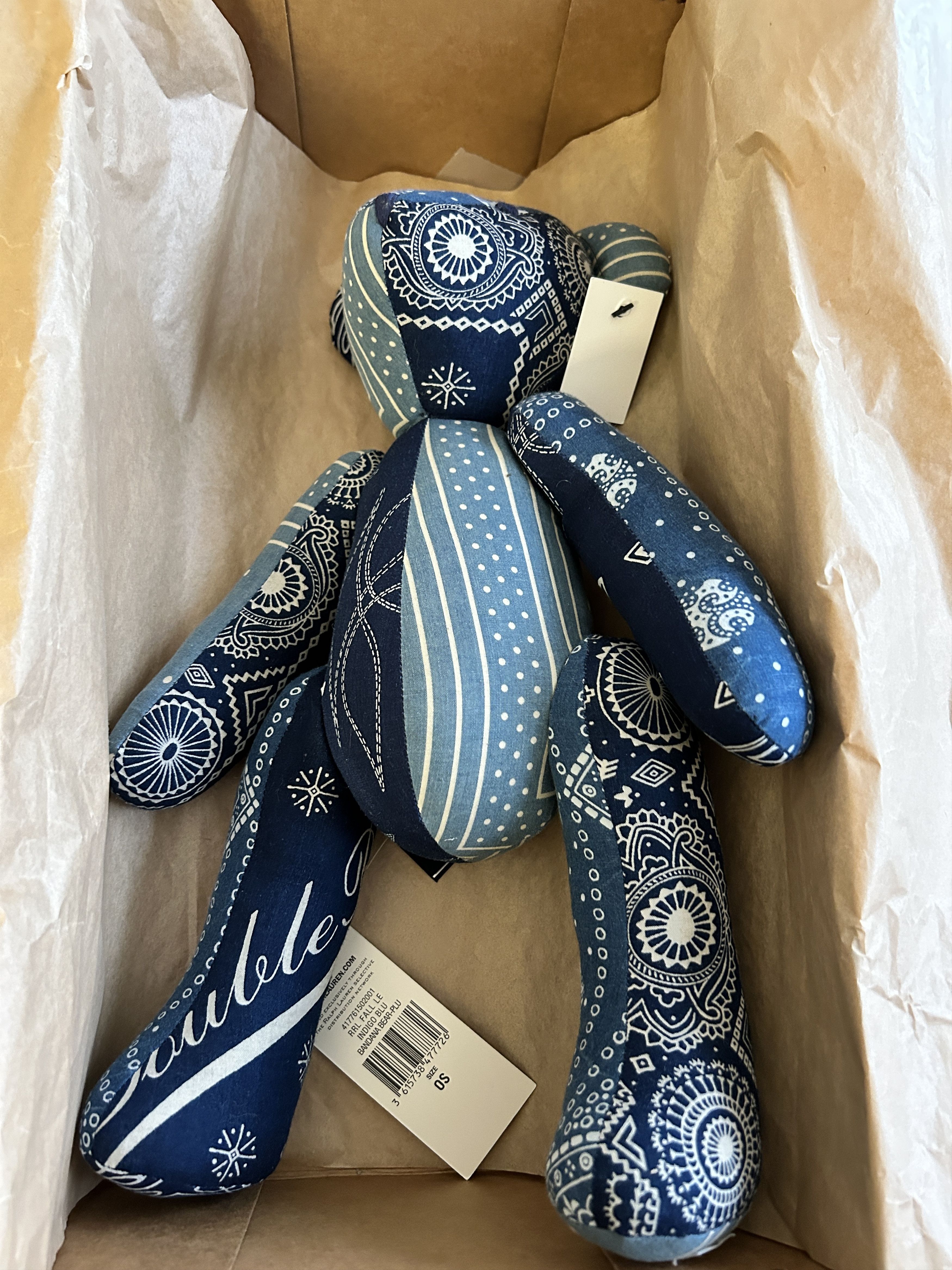 RRL Ralph Lauren RRL Limited-Edition Patchwork Souvenir Bear Embroidered Size ONE SIZE - 1 Thumbnail
