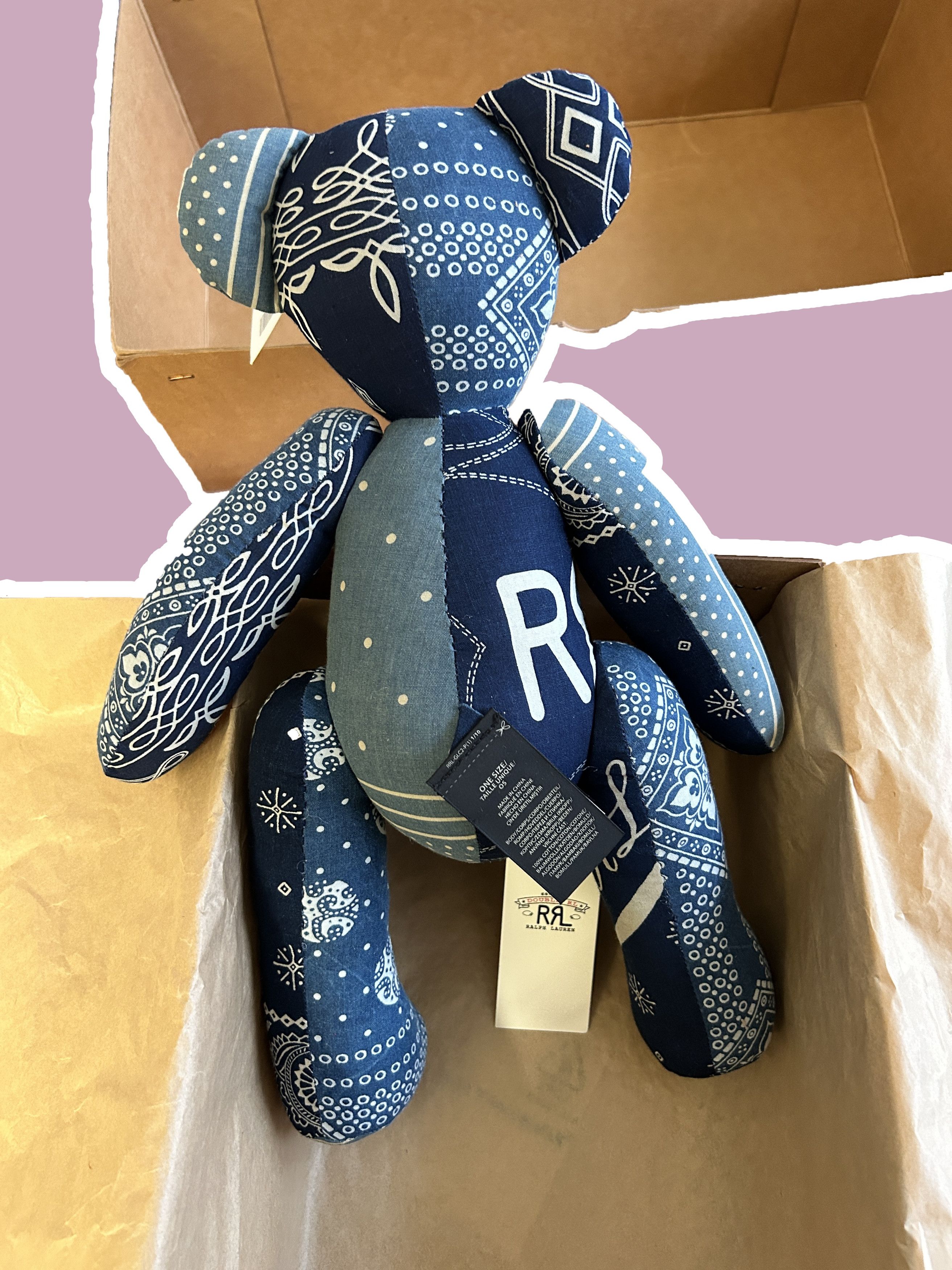 RRL Ralph Lauren RRL Limited-Edition Patchwork Souvenir Bear Embroidered Size ONE SIZE - 3 Thumbnail
