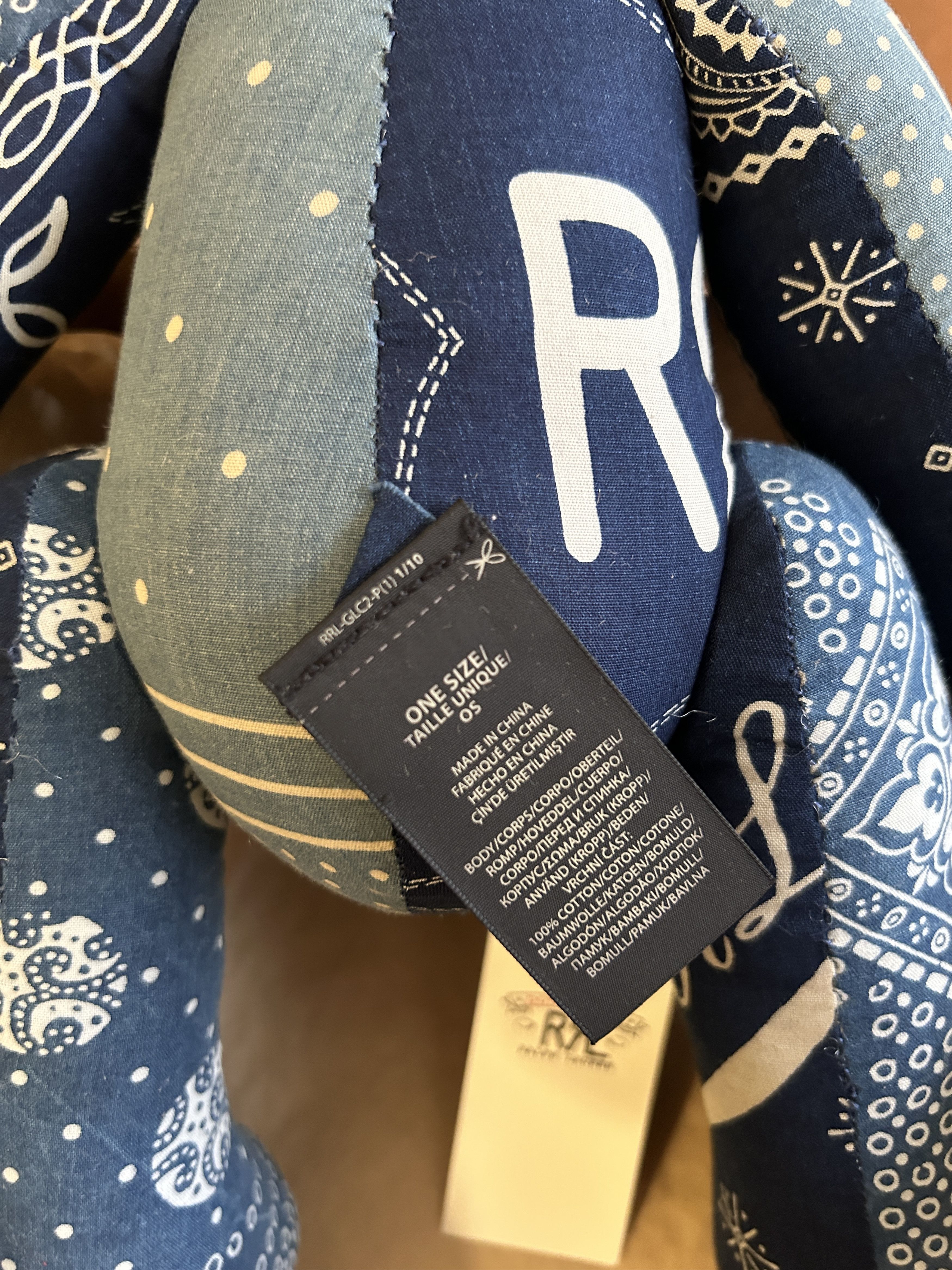 RRL Ralph Lauren RRL Limited-Edition Patchwork Souvenir Bear Embroidered Size ONE SIZE - 5 Thumbnail