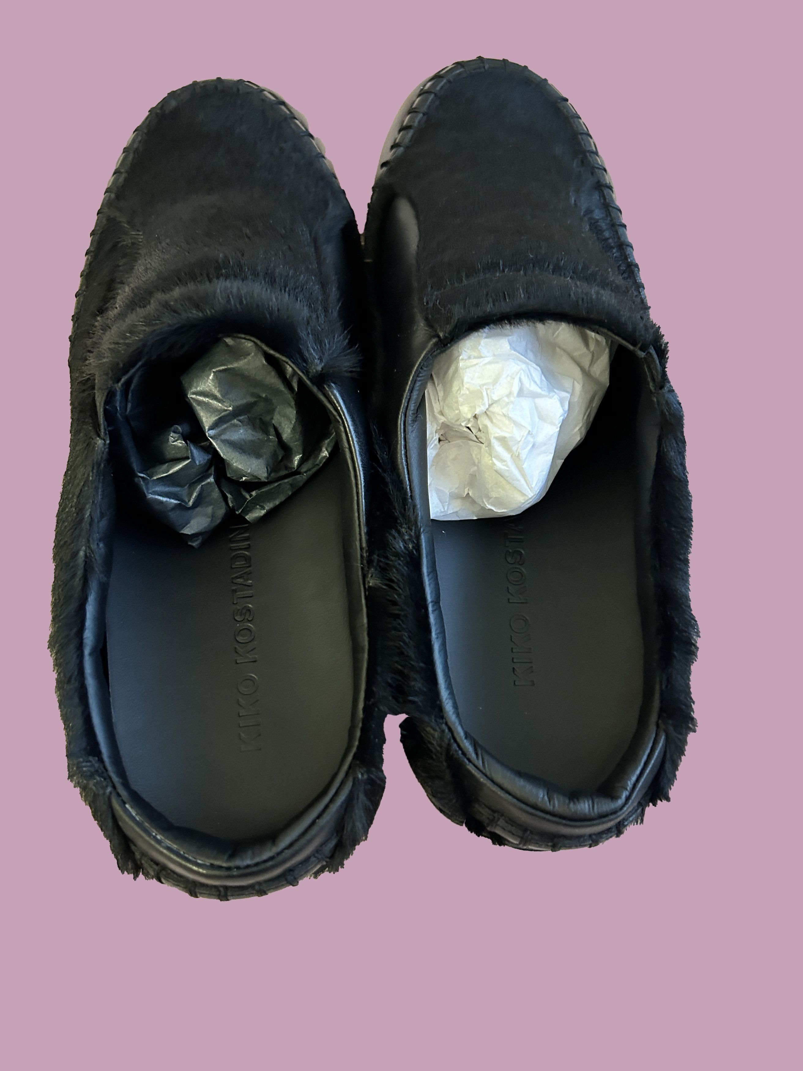 Kiko Kostadinov Kiko Kostadinov Bindra Sabo Pony Hair Mules Black Size US 9 / EU 42 - 8 Thumbnail
