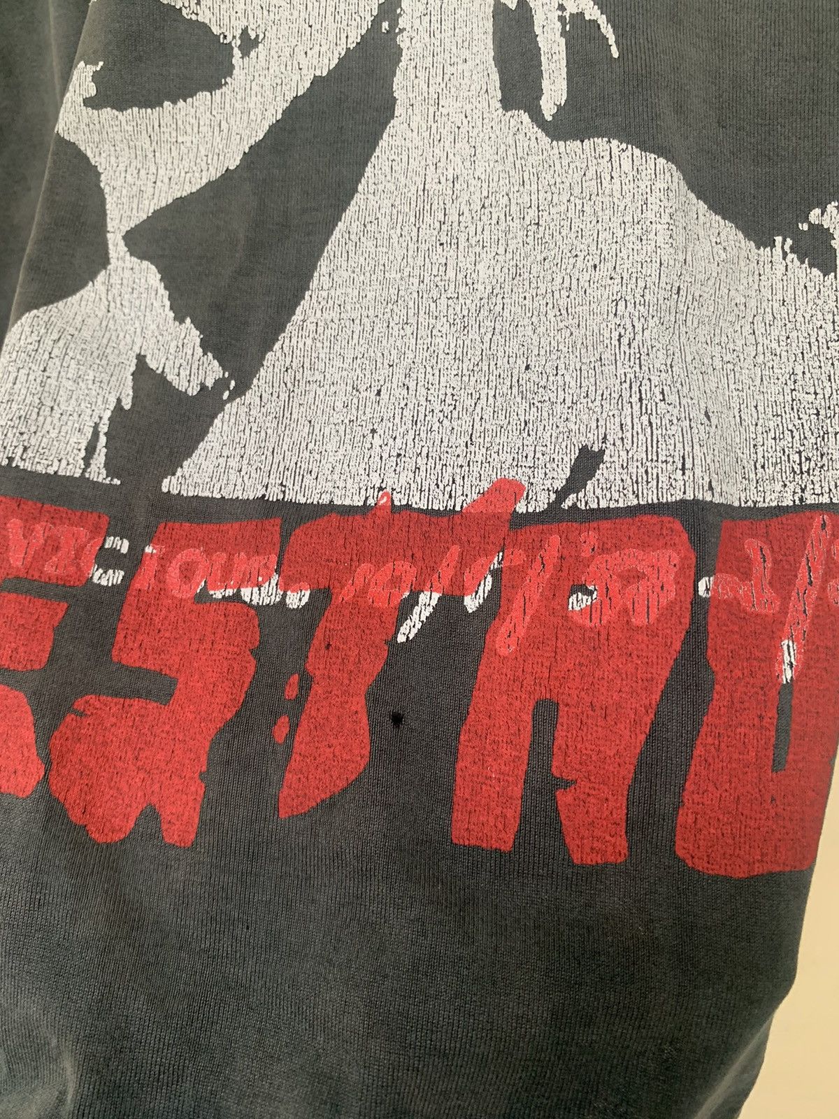 4GSELLER VINTAGE 90S THRASHED SID VISIOUS DESTORY TEE ERD GRUNGE Size US L / EU 52-54 / 3 - 8 Thumbnail