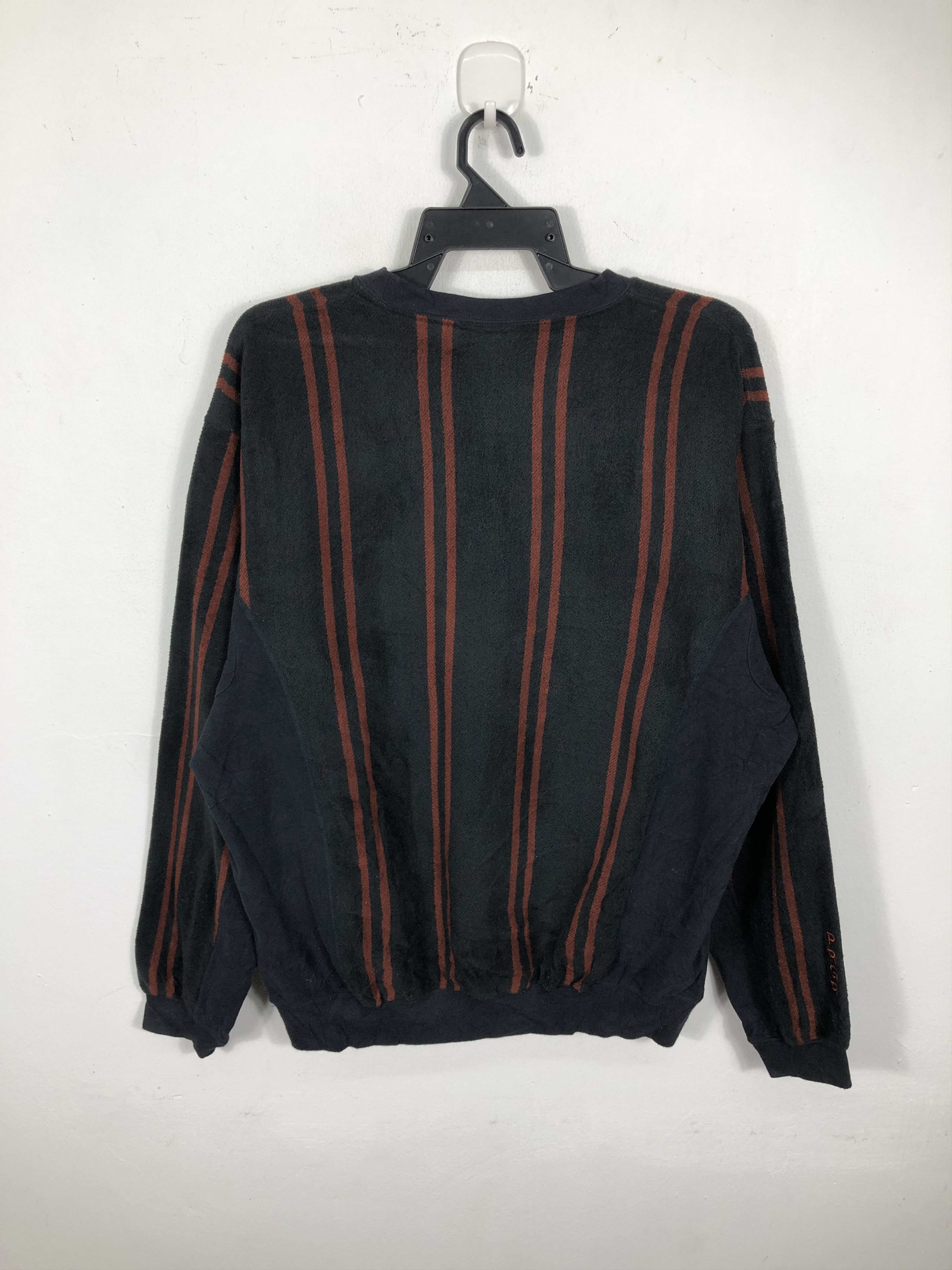 Japanese Brand × Vintage Vintage Japanese Brand PRGR Stripe Sweatshirt Size US L / EU 52-54 / 3 - 10 Thumbnail