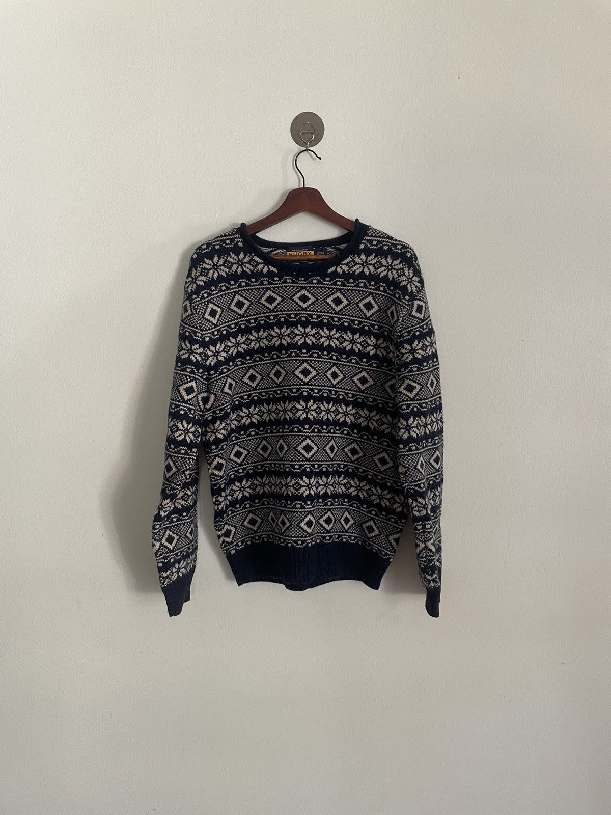 Ralph Lauren × Vintage Ralph Lauren Rugby Long sleeve knitwear Size L / US 10 / IT 46 - 1 Thumbnail