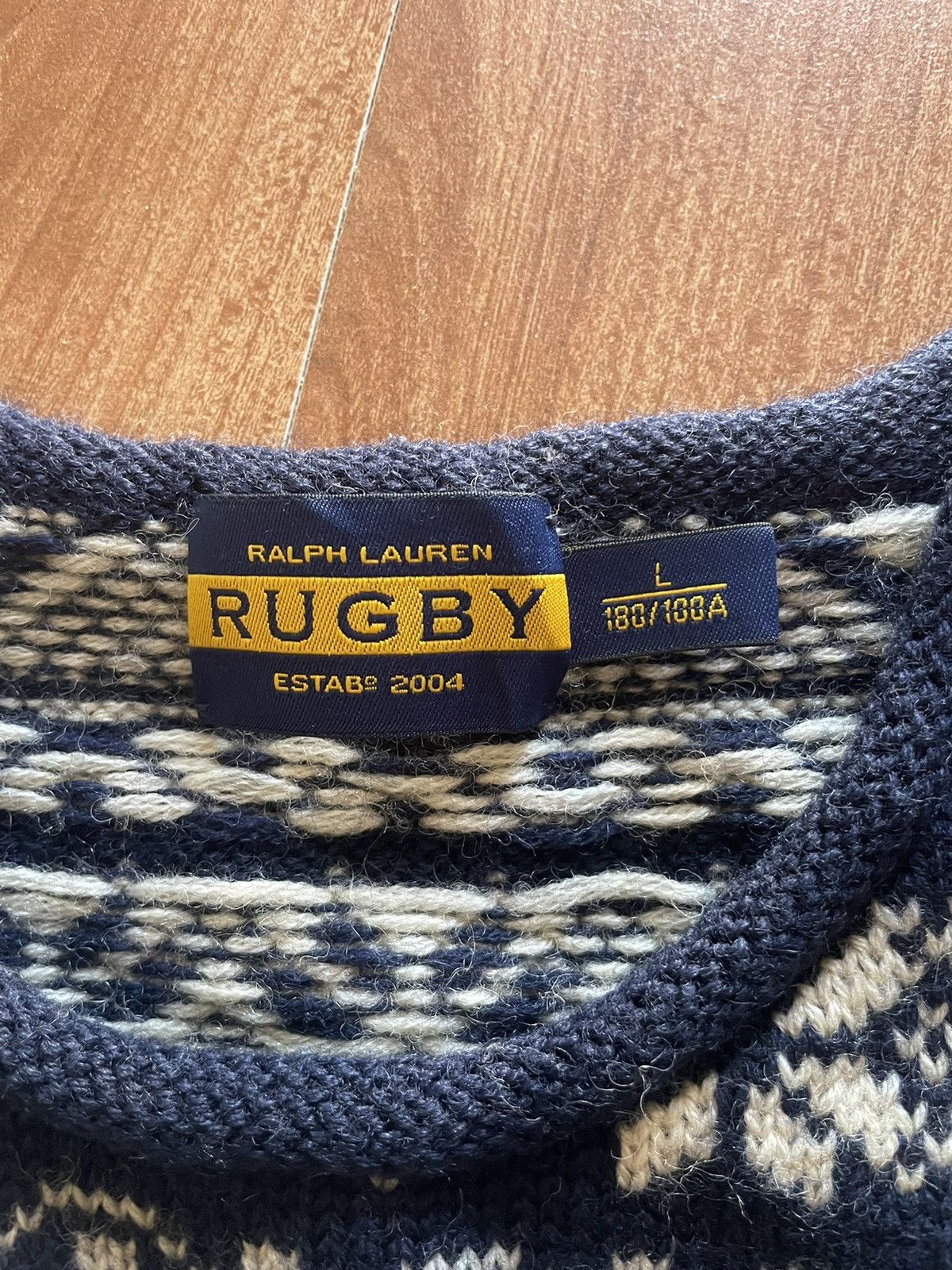 Ralph Lauren × Vintage Ralph Lauren Rugby Long sleeve knitwear Size L / US 10 / IT 46 - 4 Thumbnail