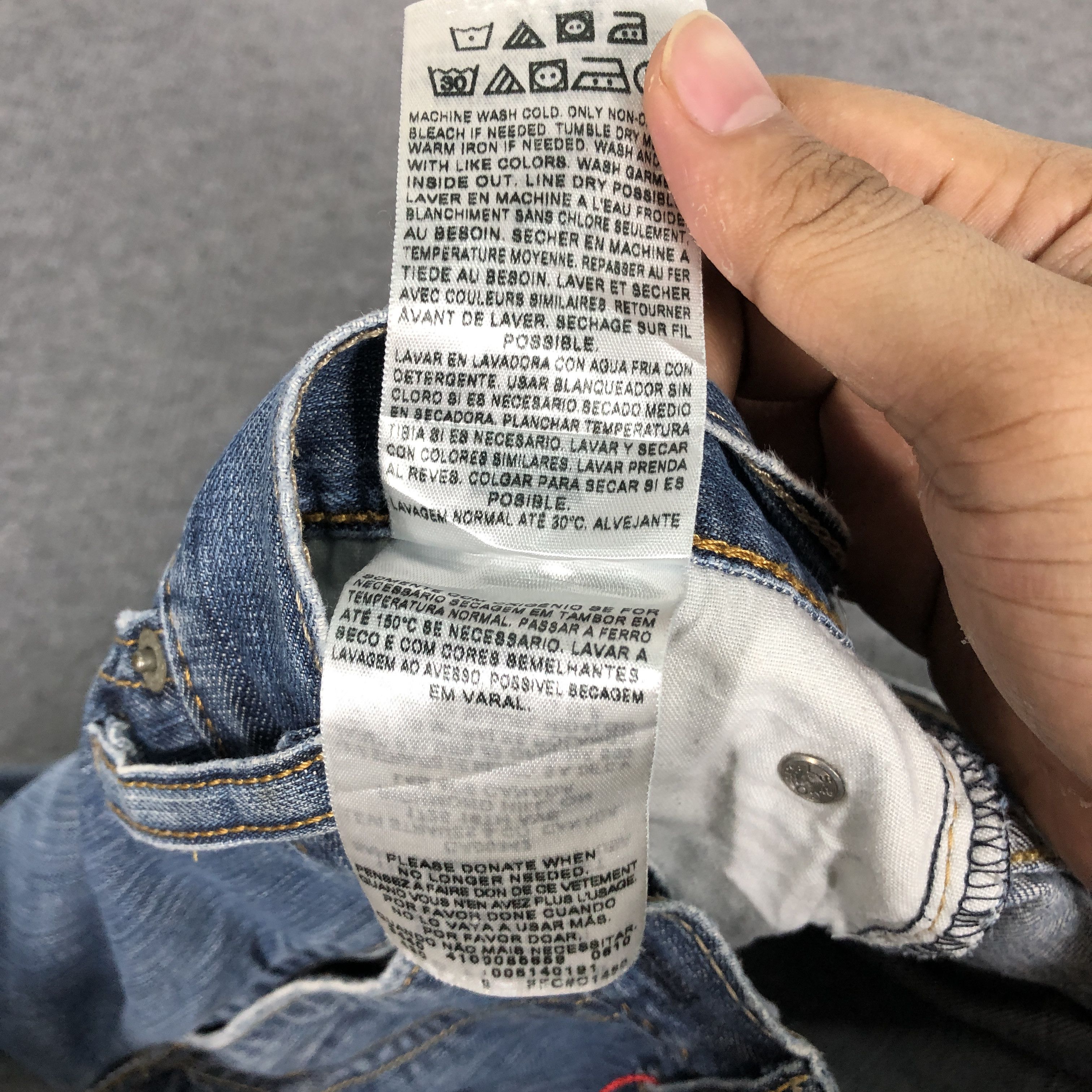 Levi's Vintage Y2K Levi's 514 Distress Faded Jean Pant Size US 32 / EU 48 - 13 Thumbnail