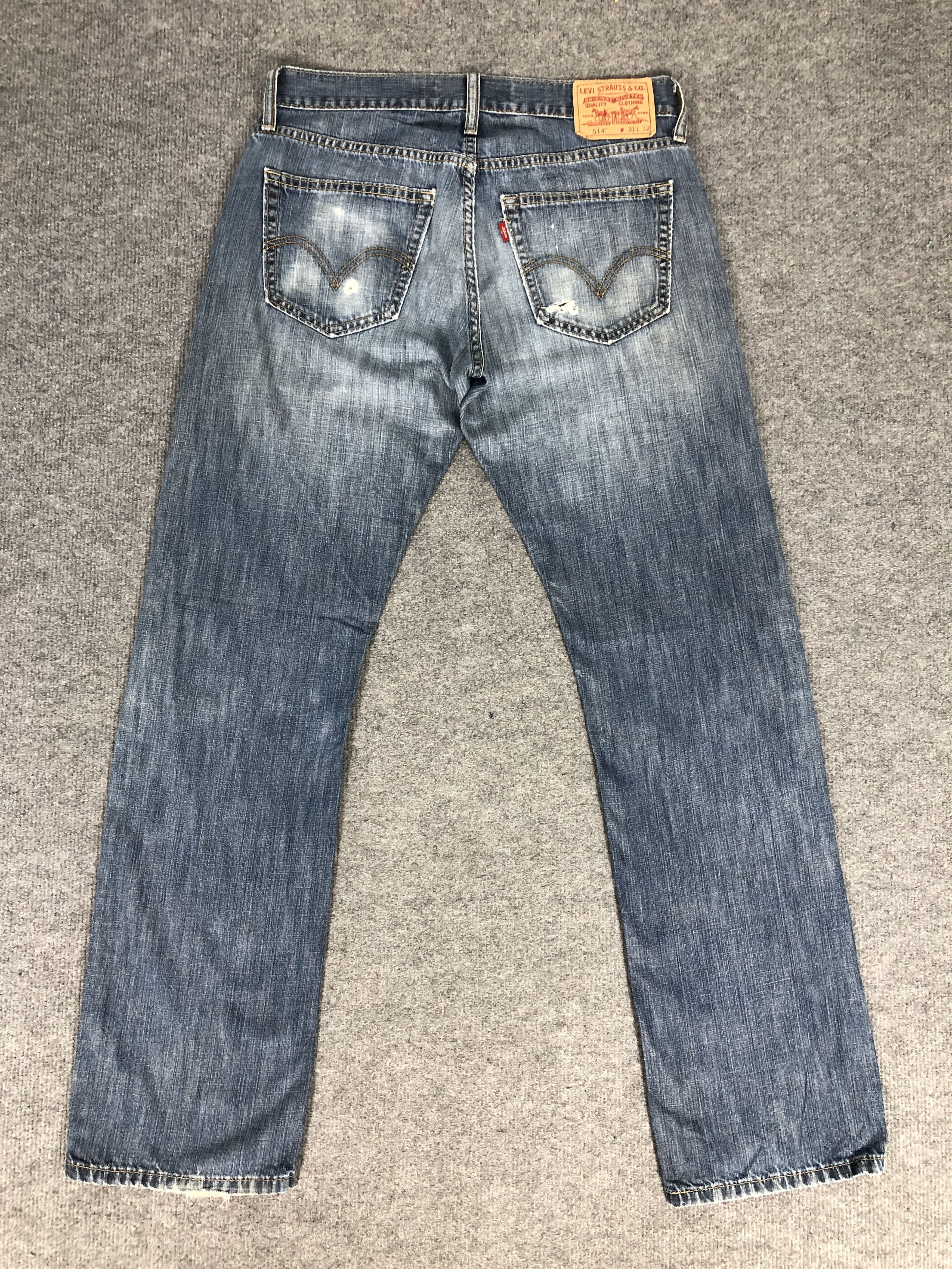 Levi's Vintage Y2K Levi's 514 Distress Faded Jean Pant Size US 32 / EU 48 - 2 Thumbnail