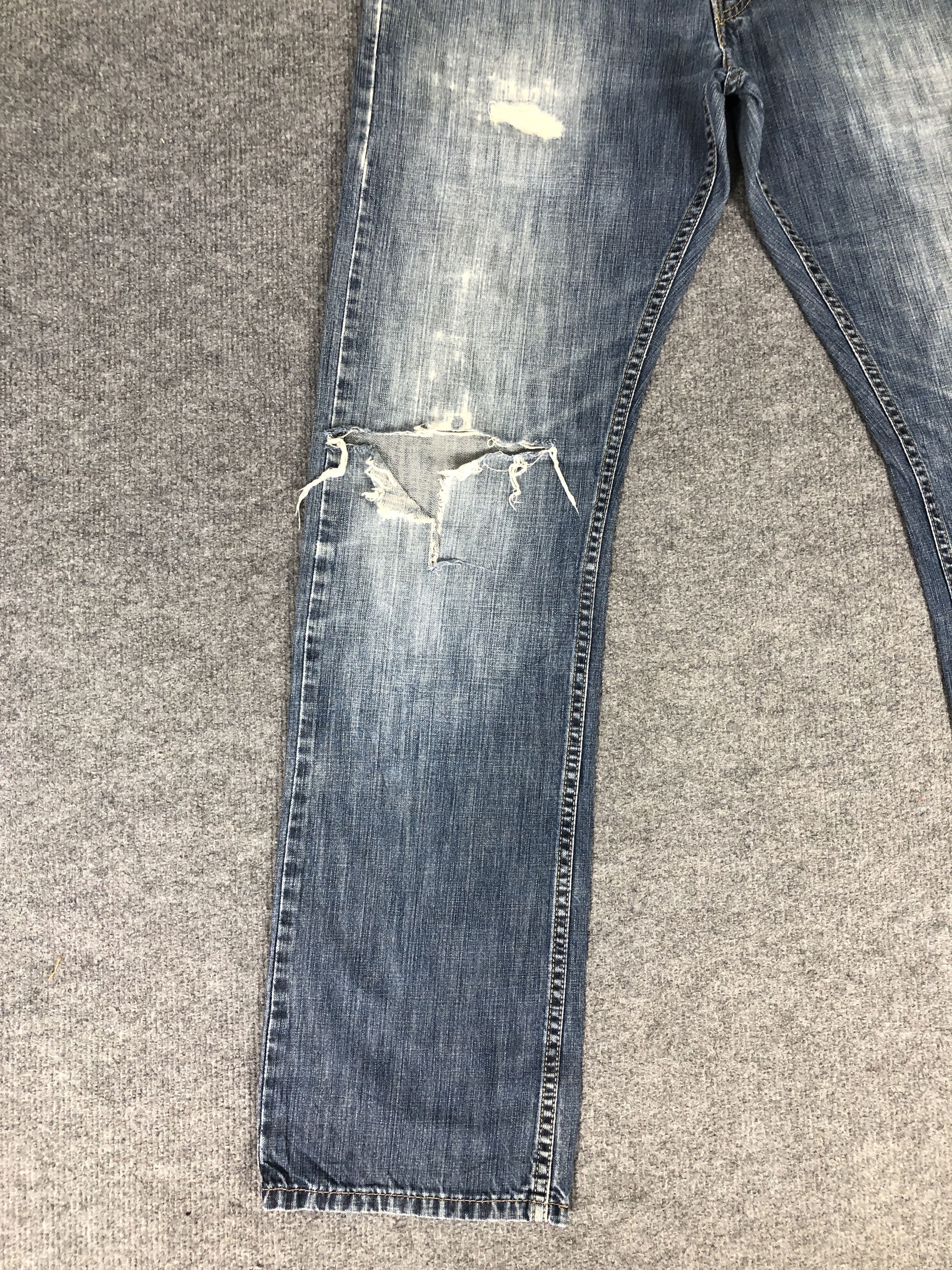 Levi's Vintage Y2K Levi's 514 Distress Faded Jean Pant Size US 32 / EU 48 - 6 Thumbnail