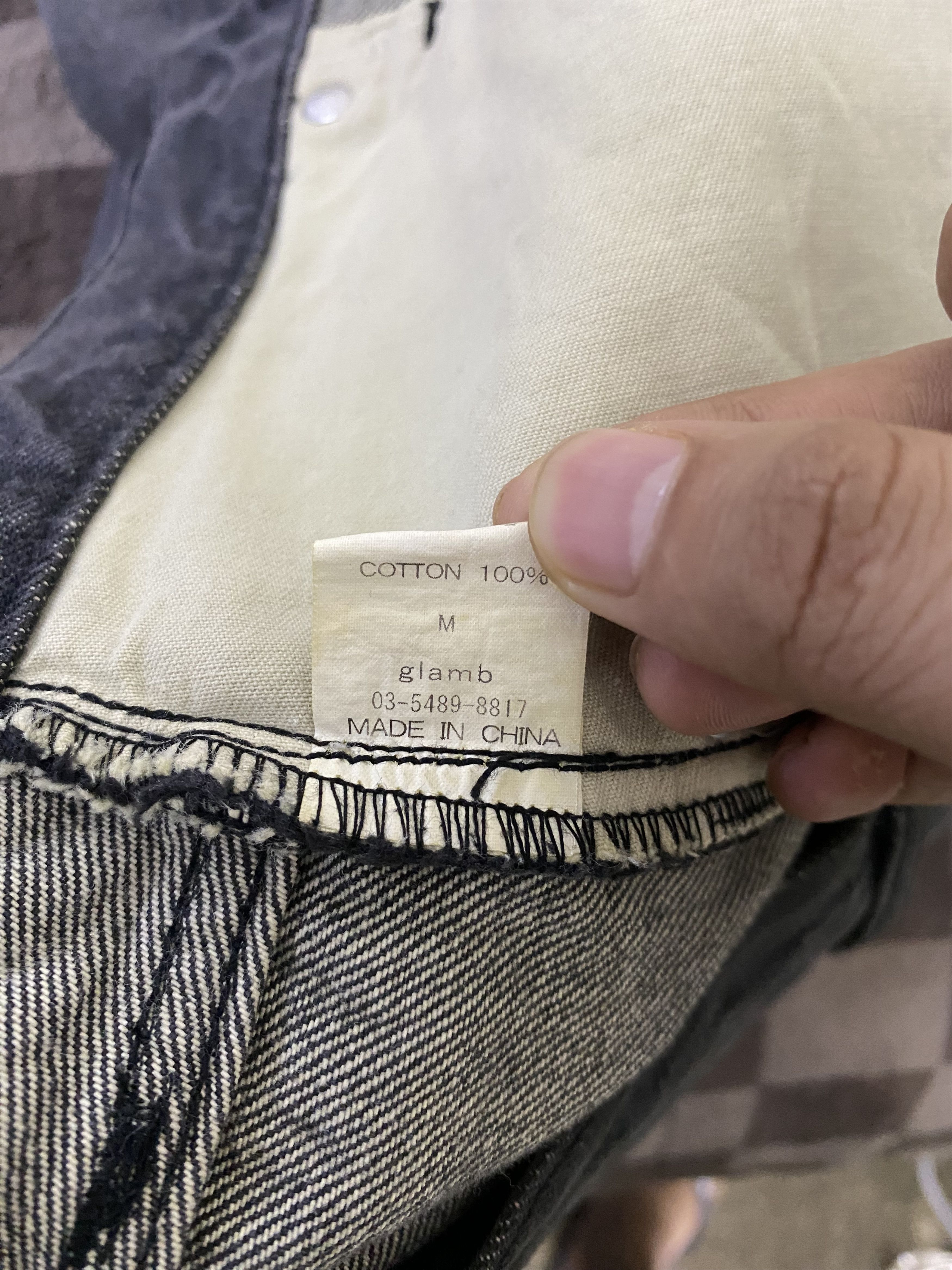 Japanese Brand Japanese Brand Custom Glamb Selvedge Denim Jean Size US 35 - 21 Thumbnail