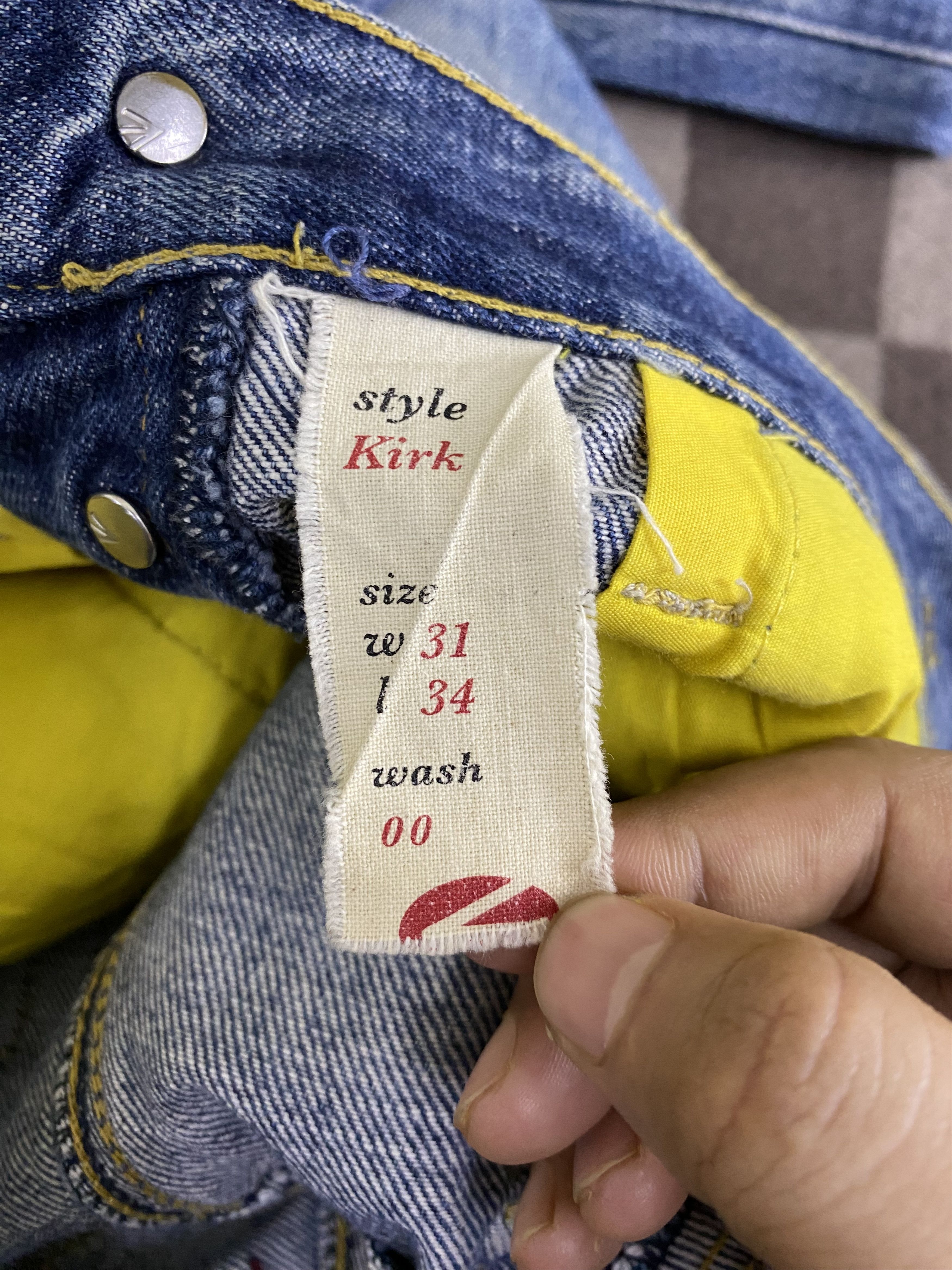 Energie Light Distress Energie Kirk Selvedge Denim Jean Size US 31 - 18 Thumbnail