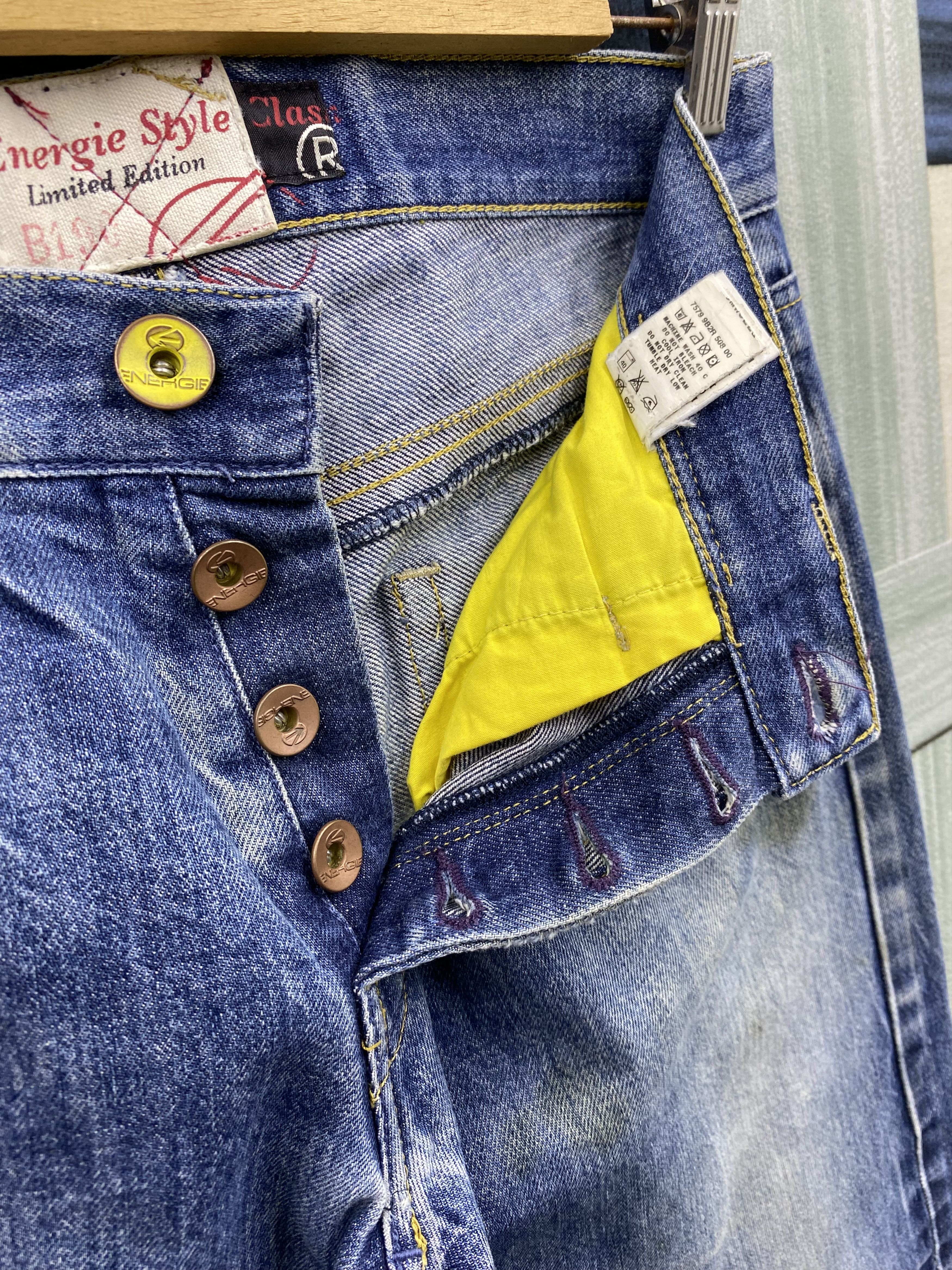 Energie Light Distress Energie Kirk Selvedge Denim Jean Size US 31 - 16 Thumbnail