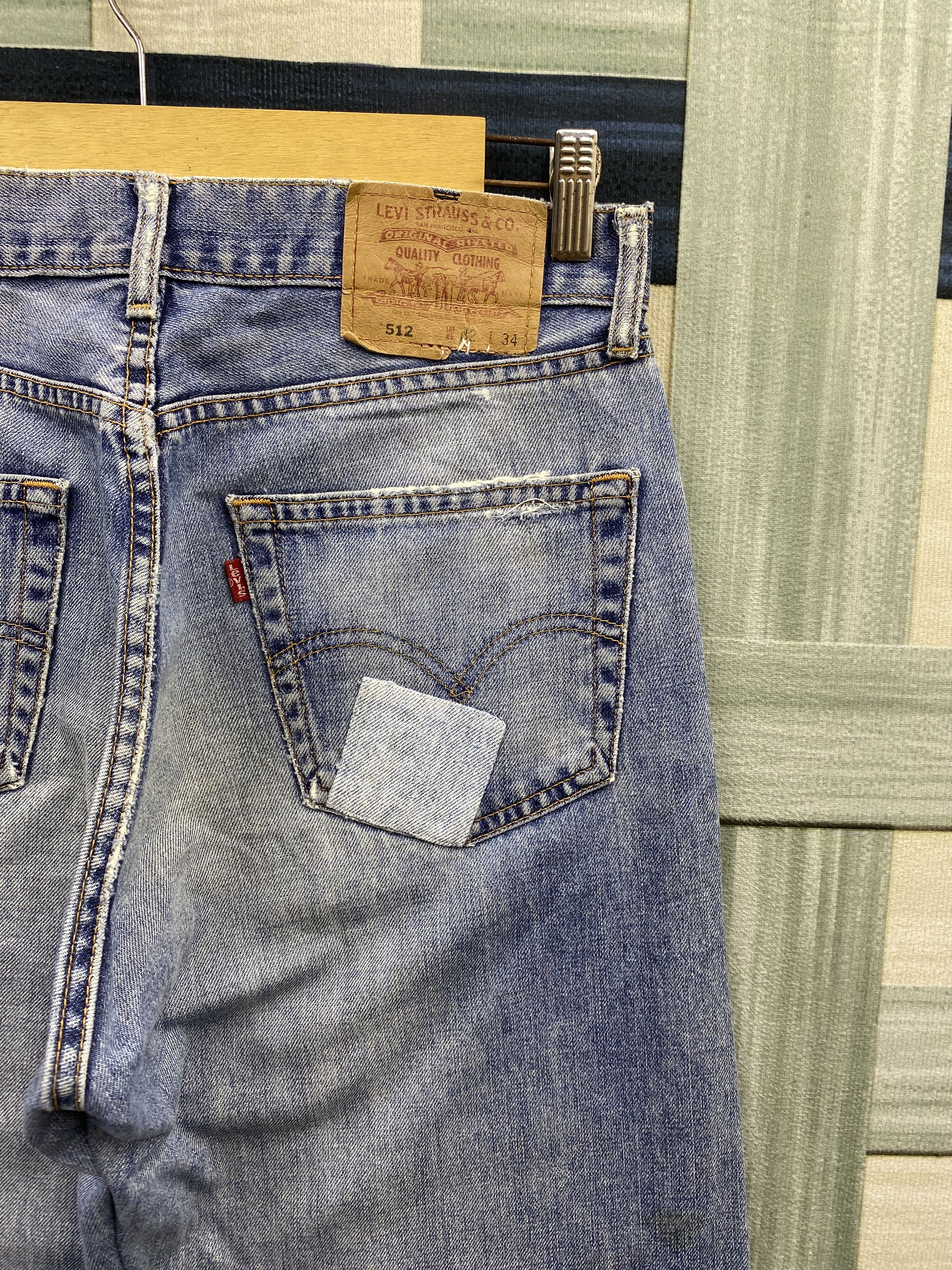 Levi's Vintage Levi's 512 Patchwork Faded Blue Denim Jean Size US 32 / EU 48 - 5 Thumbnail