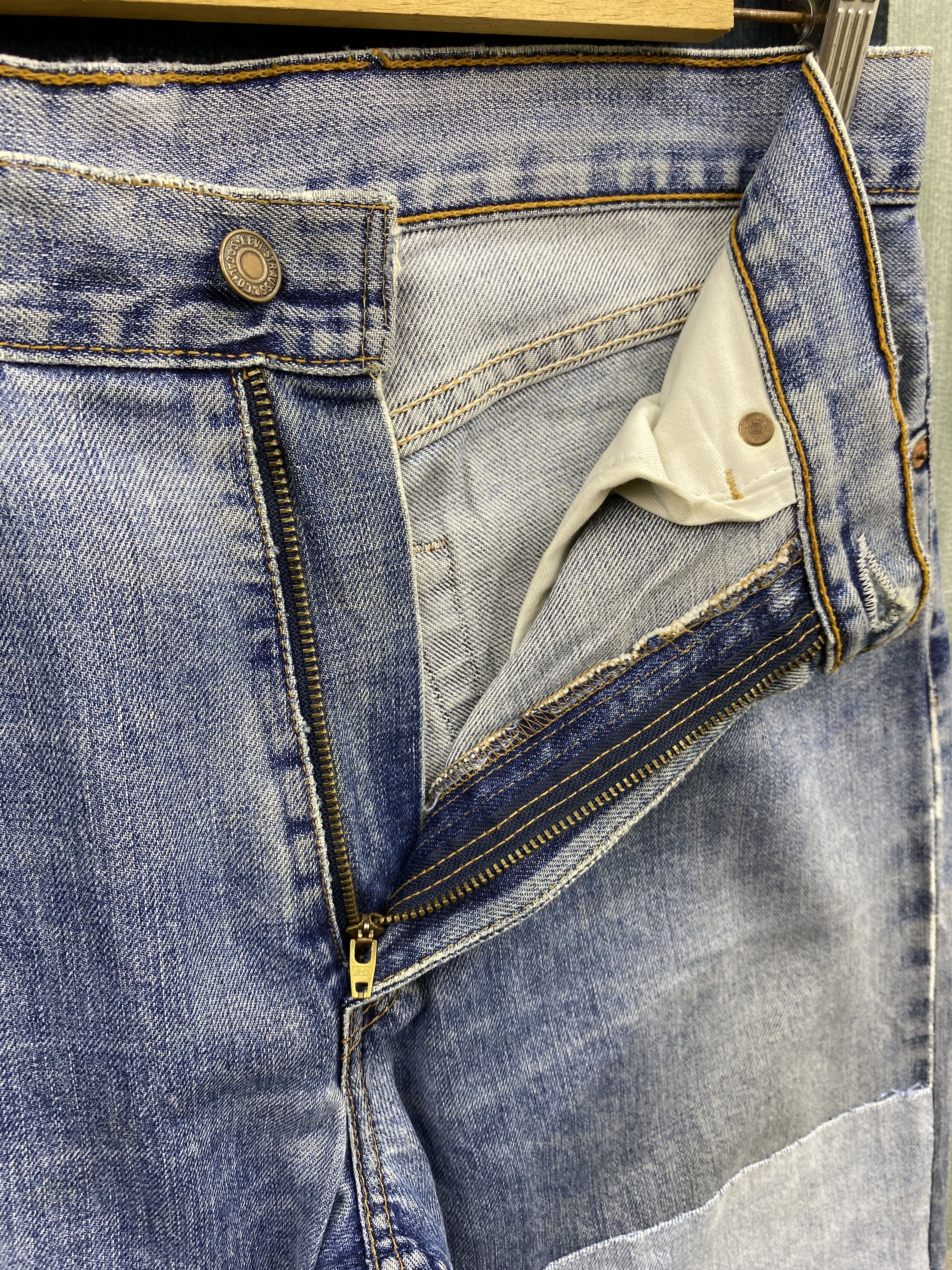 Levi's Vintage Levi's 512 Patchwork Faded Blue Denim Jean Size US 32 / EU 48 - 16 Thumbnail