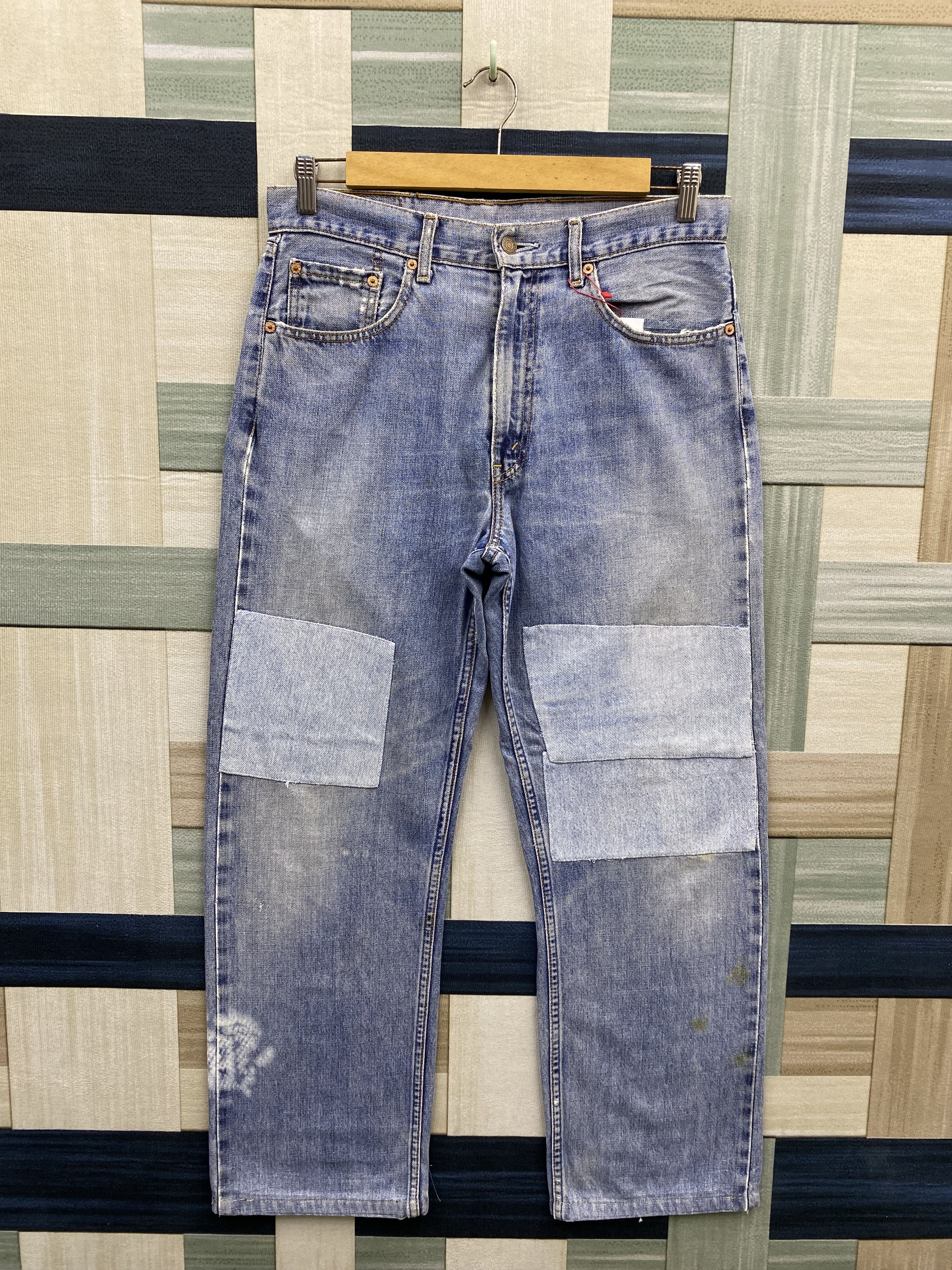 Levi's Vintage Levi's 512 Patchwork Faded Blue Denim Jean Size US 32 / EU 48 - 1 Thumbnail
