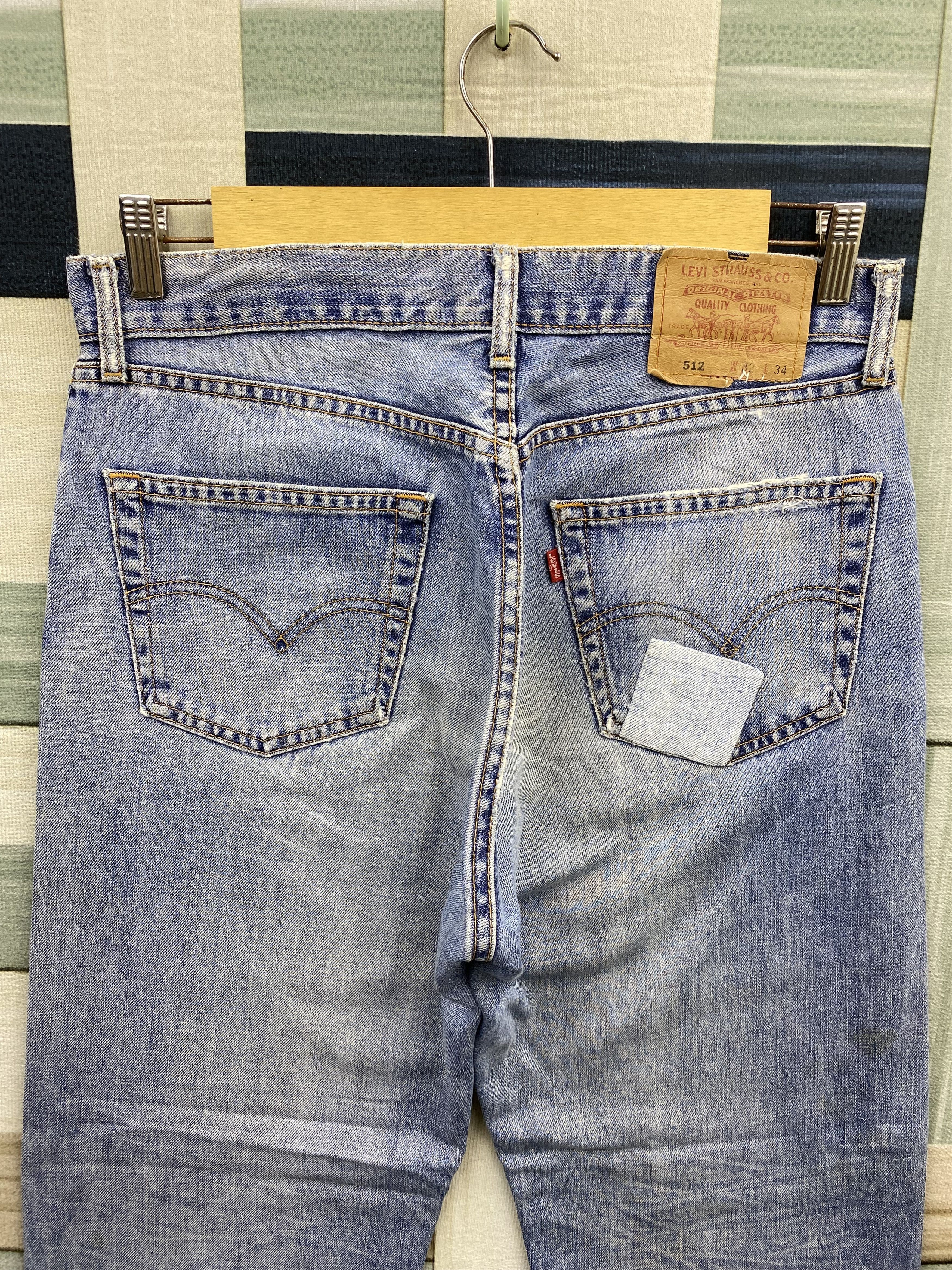 Levi's Vintage Levi's 512 Patchwork Faded Blue Denim Jean Size US 32 / EU 48 - 4 Thumbnail