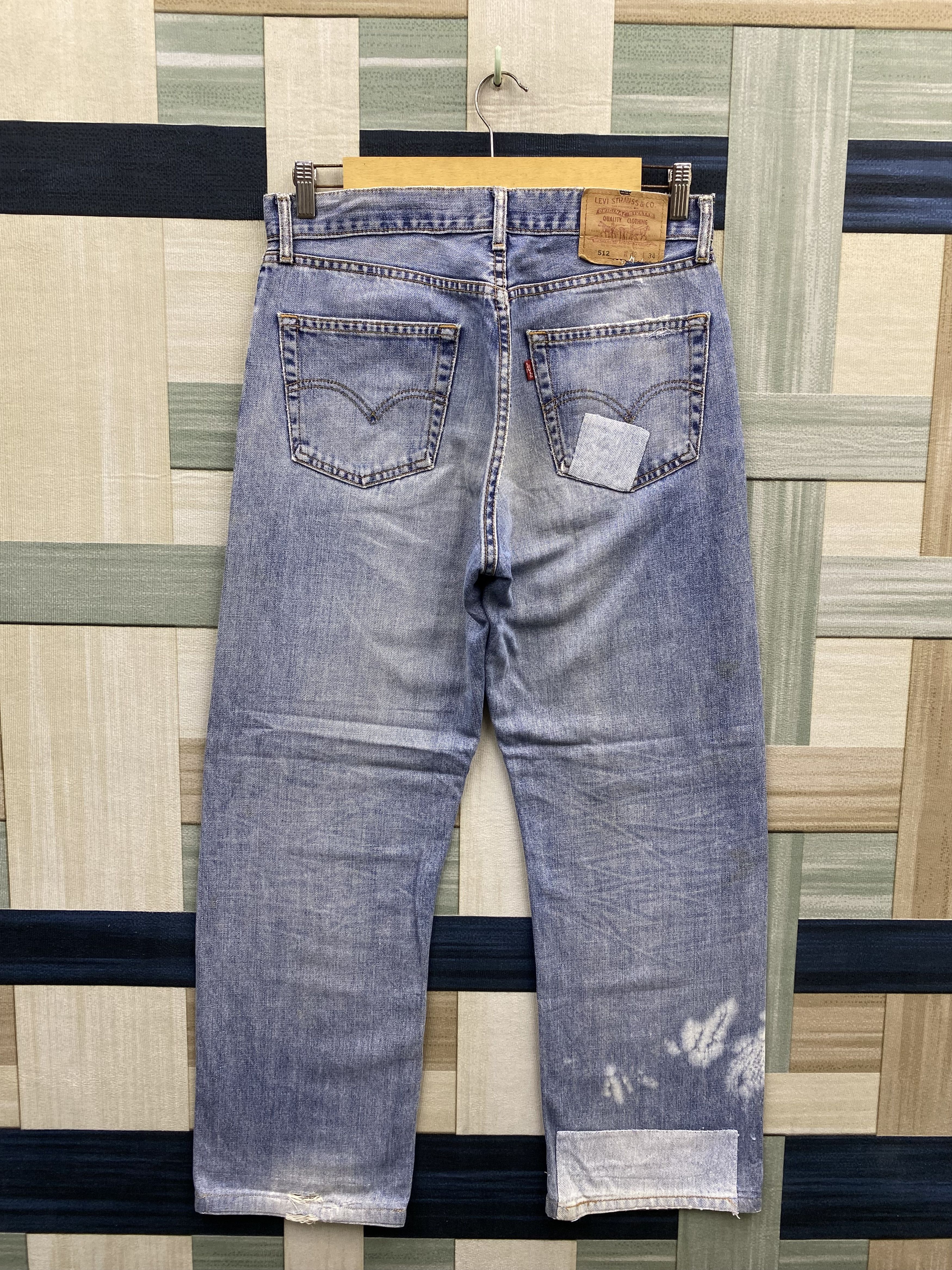 Levi's Vintage Levi's 512 Patchwork Faded Blue Denim Jean Size US 32 / EU 48 - 2 Thumbnail