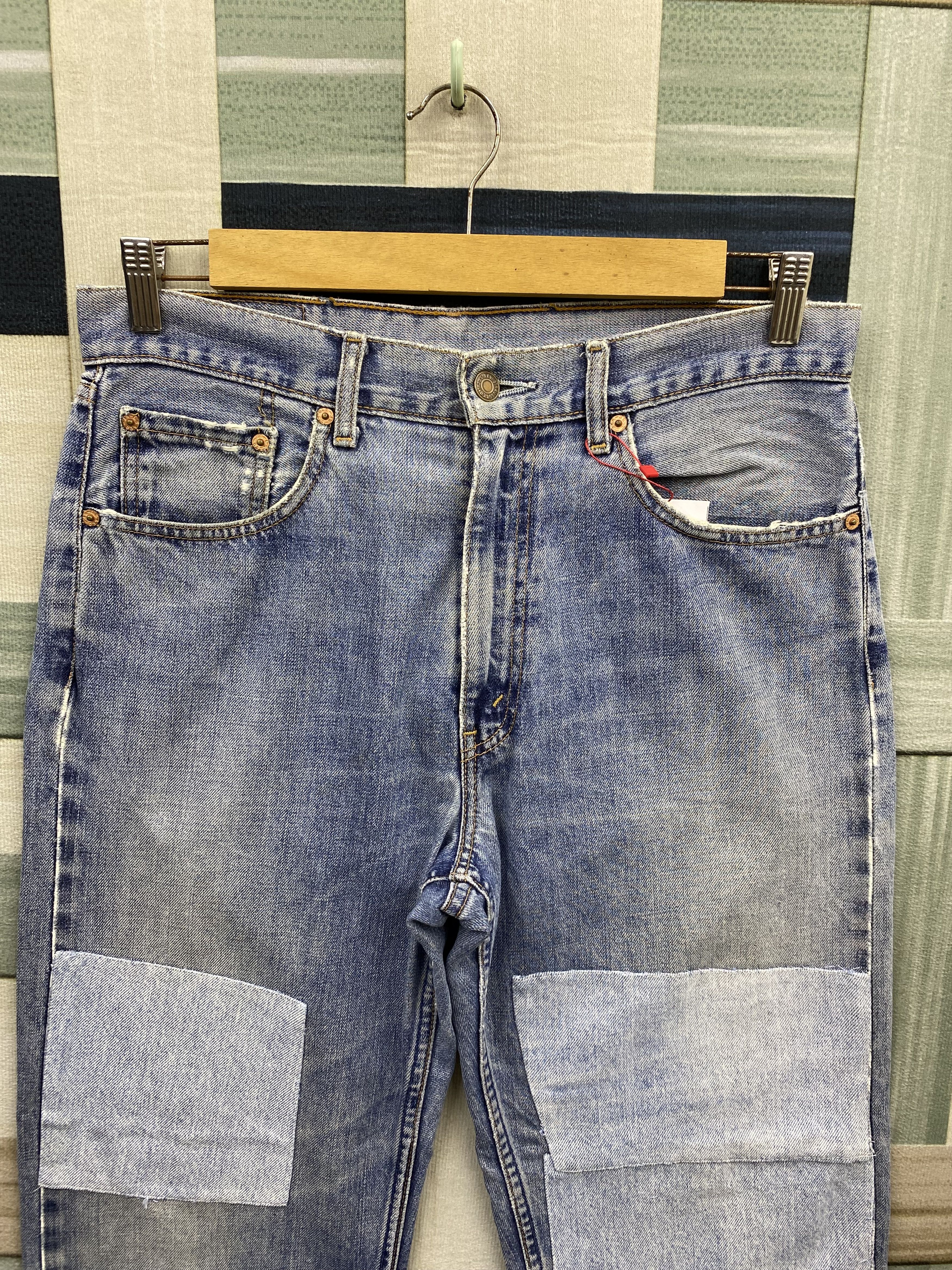 Levi's Vintage Levi's 512 Patchwork Faded Blue Denim Jean Size US 32 / EU 48 - 3 Thumbnail