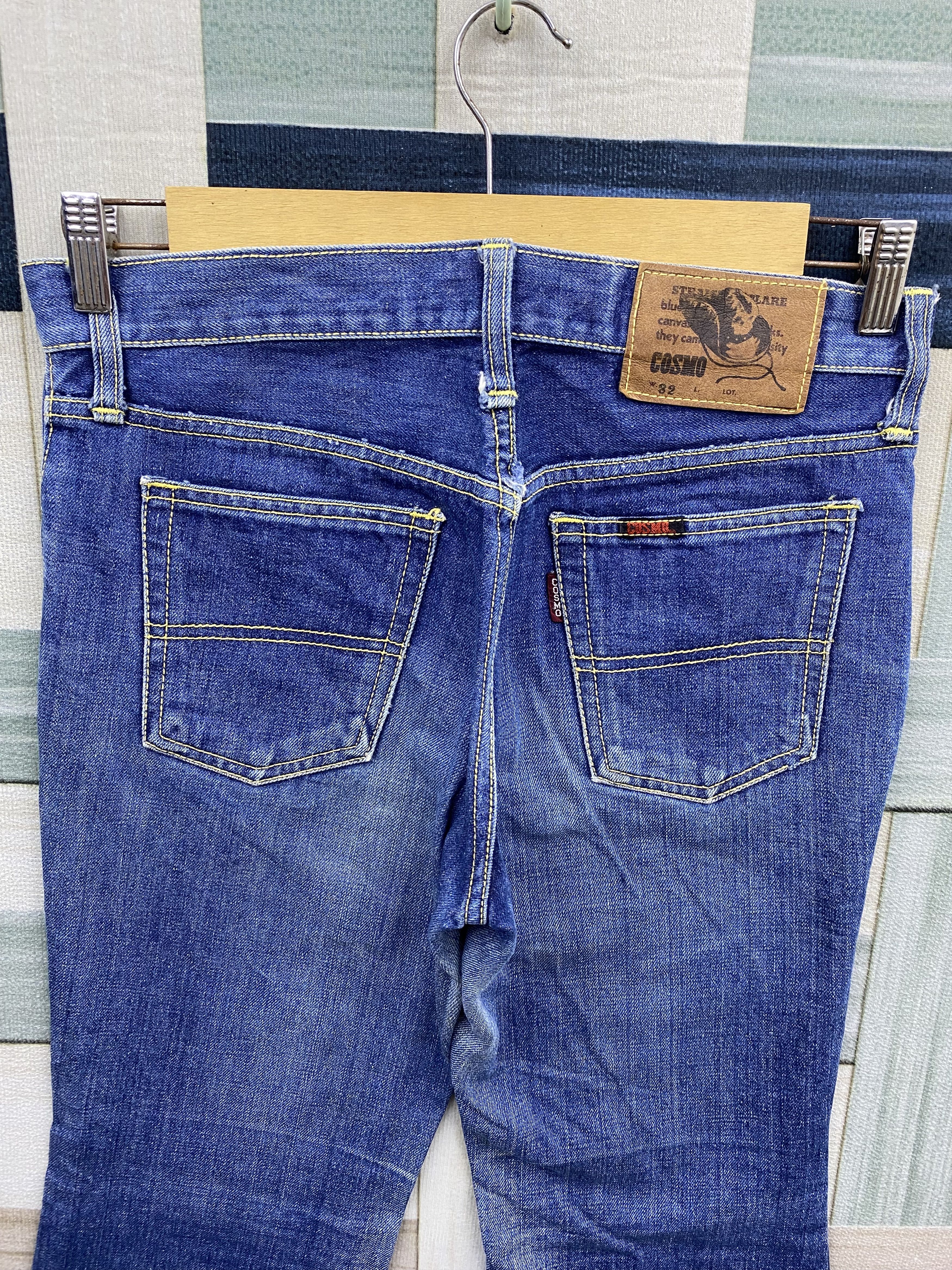 Vintage Vintage 80's Cosmo Custom Flare Denim Jean Size US 32 / EU 48 - 4 Thumbnail