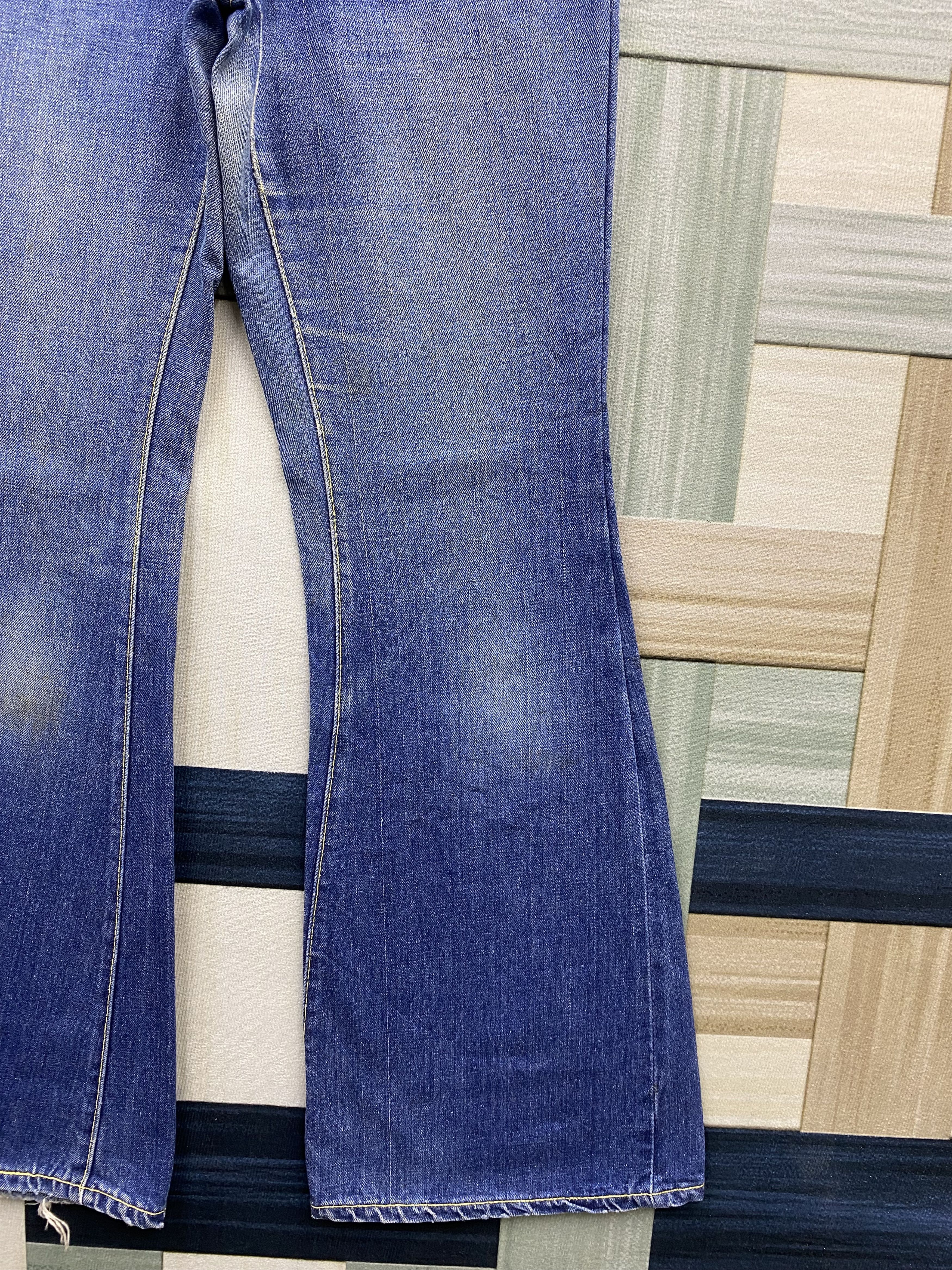 Vintage Vintage 80's Cosmo Custom Flare Denim Jean Size US 32 / EU 48 - 9 Thumbnail