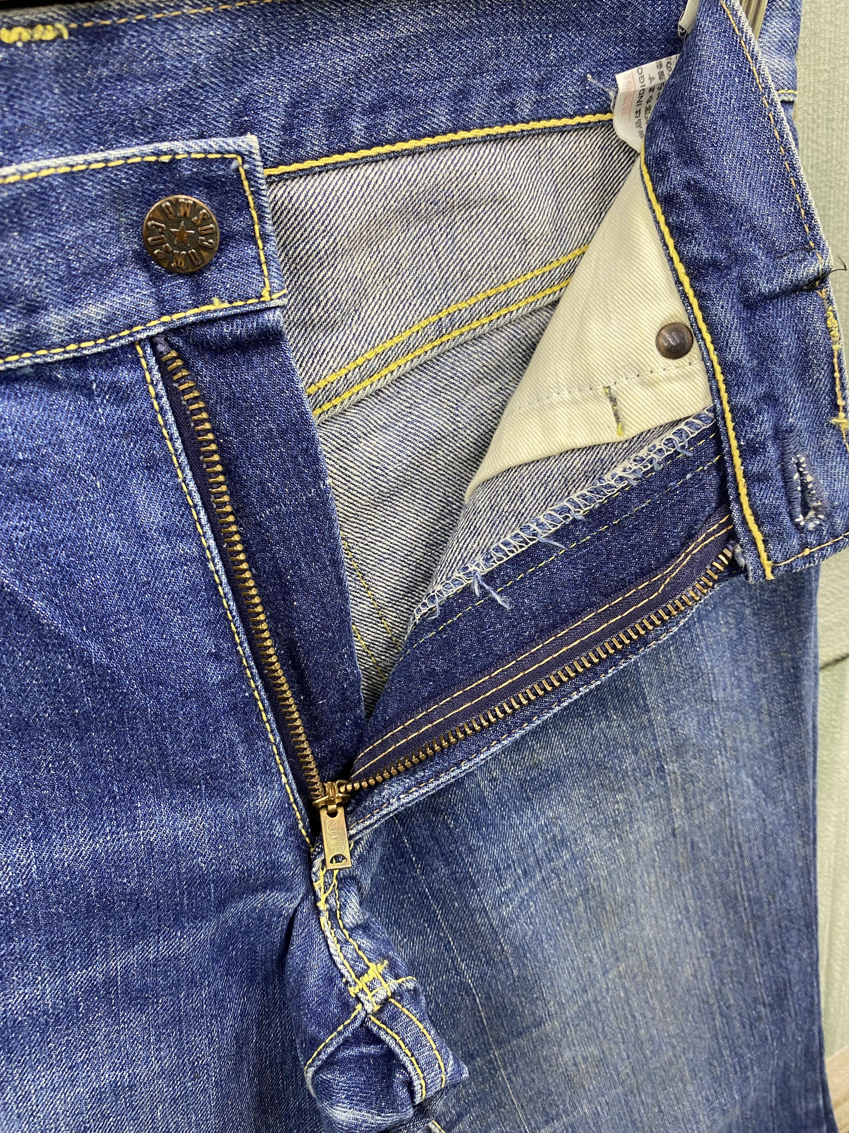 Vintage Vintage 80's Cosmo Custom Flare Denim Jean Size US 32 / EU 48 - 20 Thumbnail