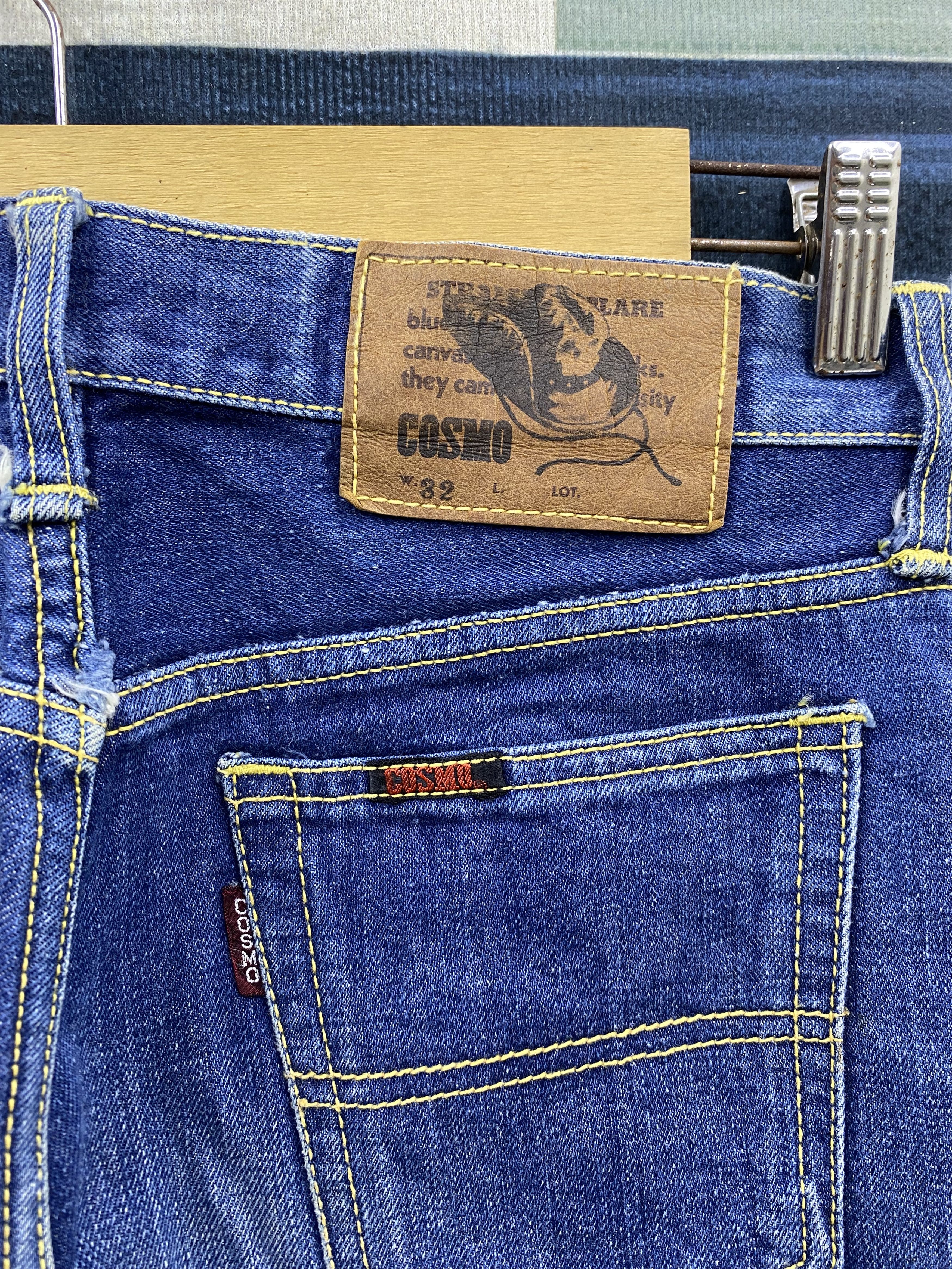 Vintage Vintage 80's Cosmo Custom Flare Denim Jean Size US 32 / EU 48 - 5 Thumbnail