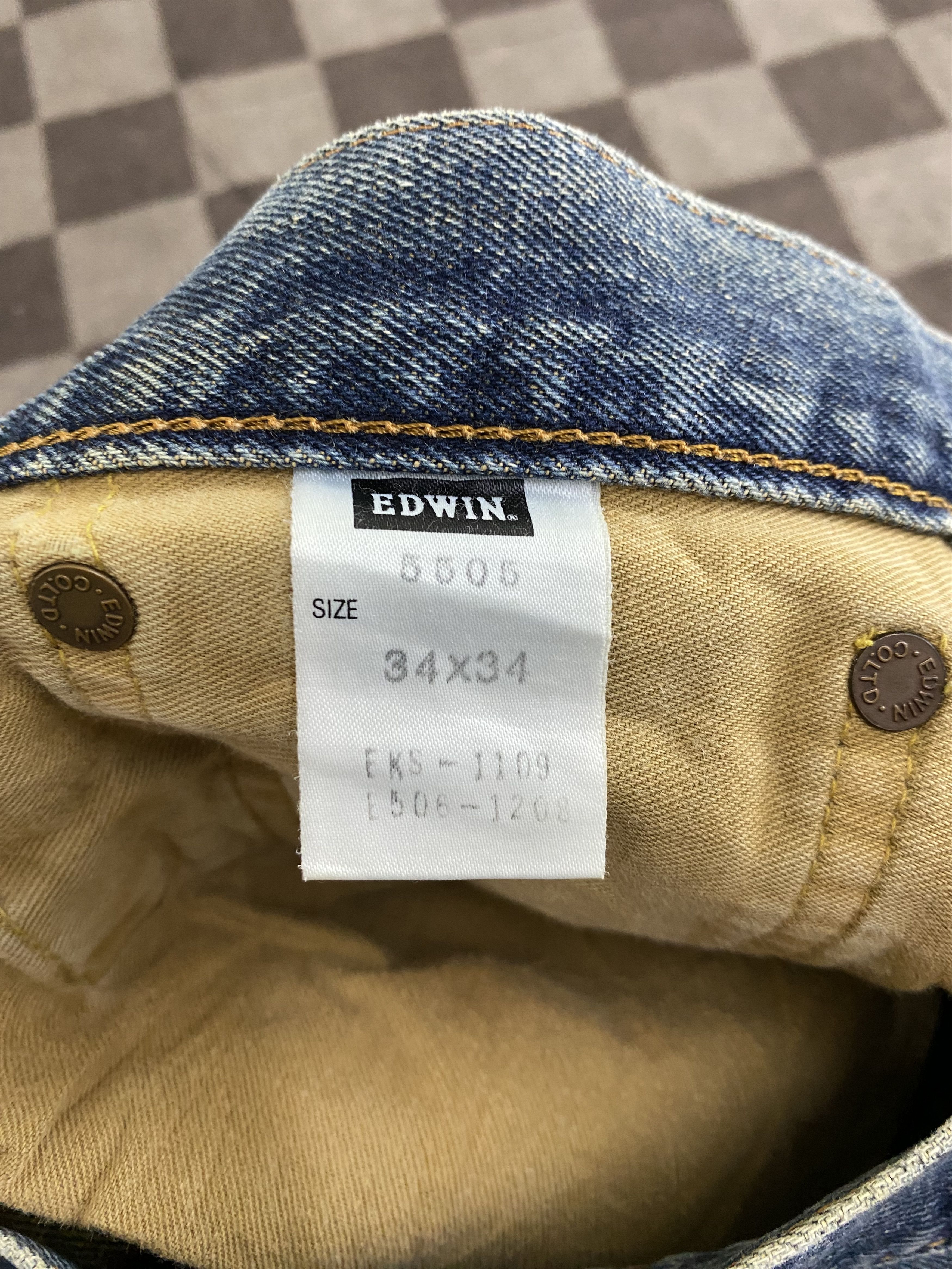 Edwin Vintage Edwin 505X Distress Selvedge Denim Jean Size US 34 / EU 50 - 21 Thumbnail