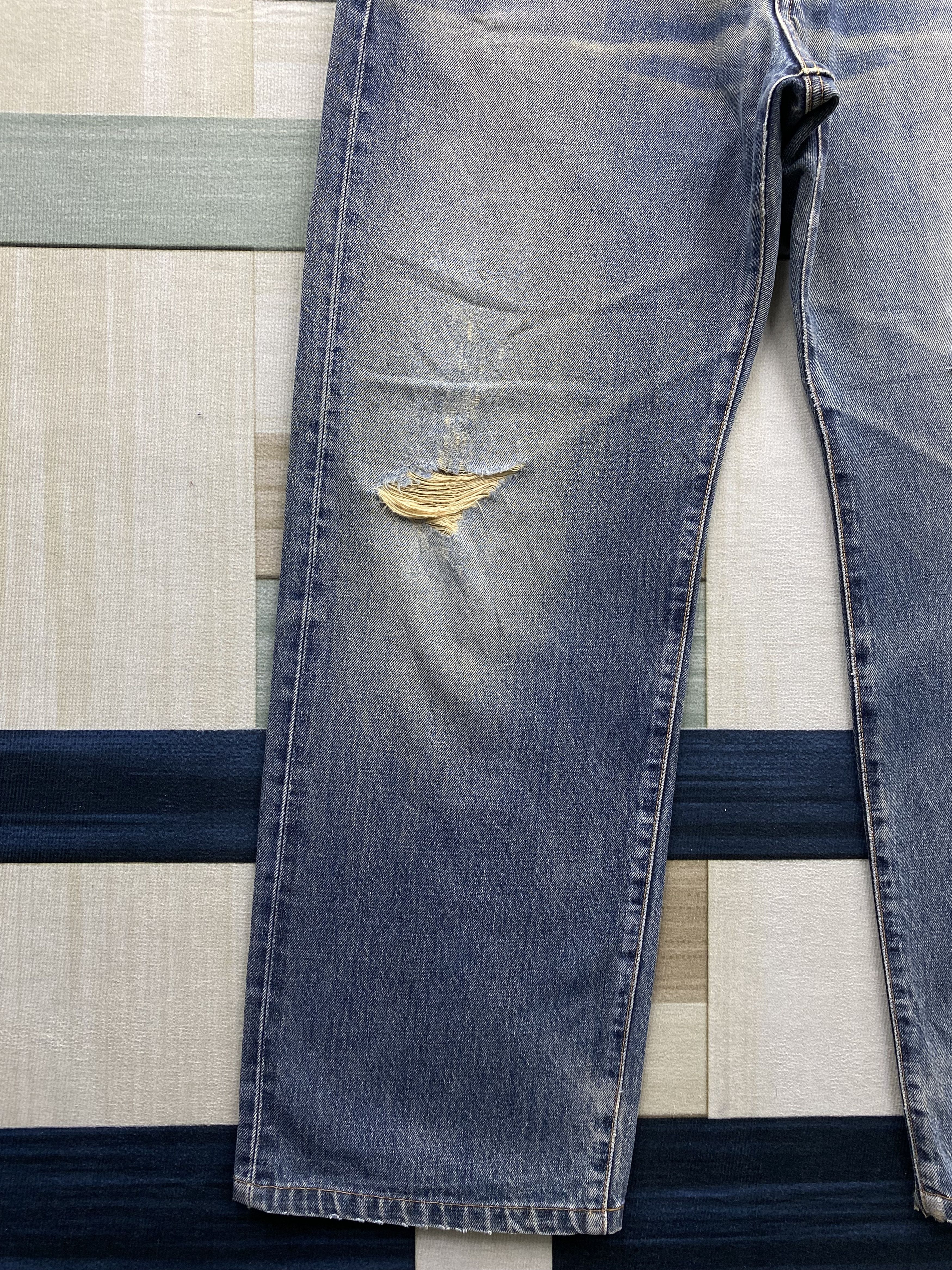 Edwin Vintage Edwin 505X Distress Selvedge Denim Jean Size US 34 / EU 50 - 8 Thumbnail