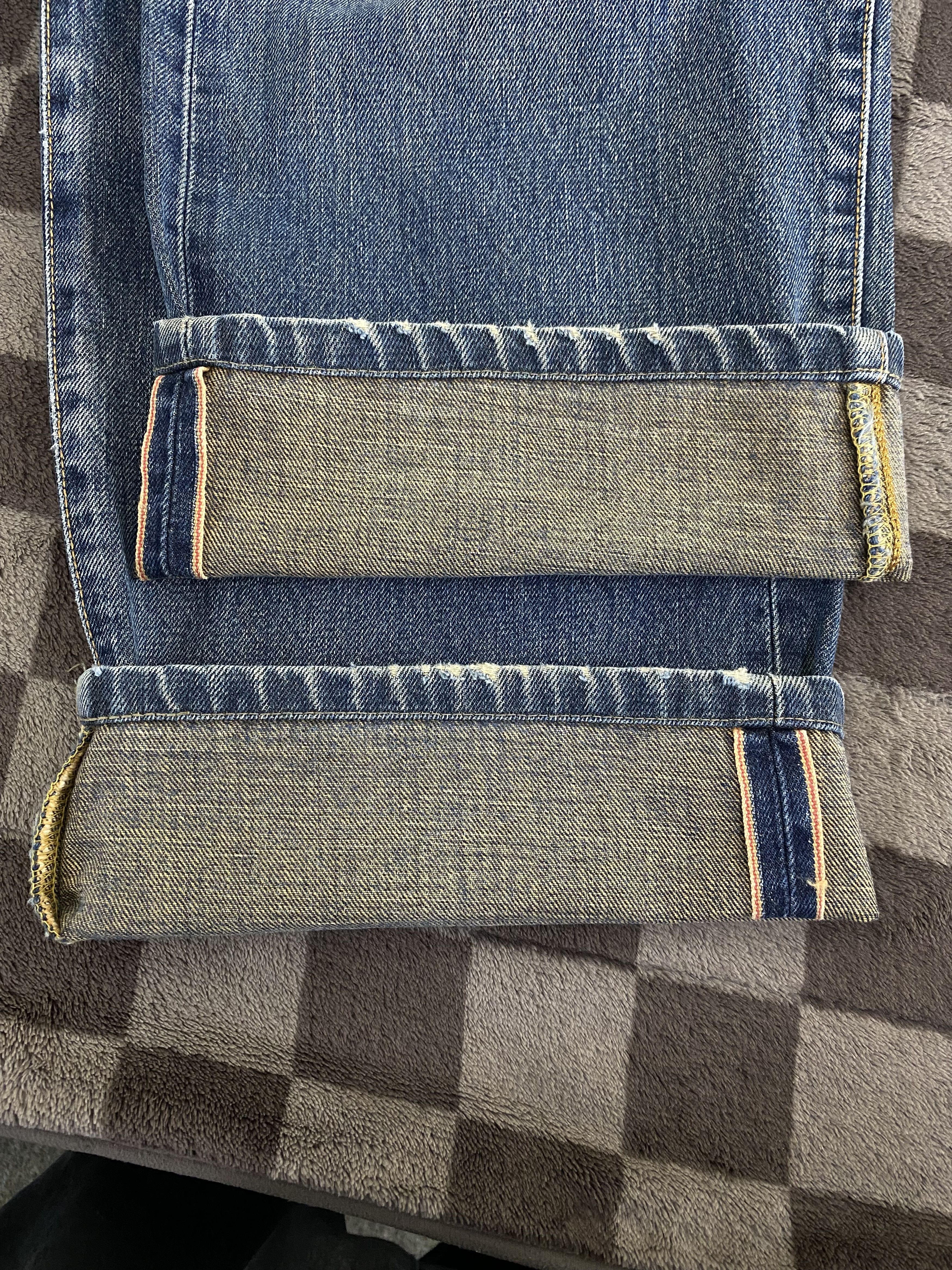 Edwin Vintage Edwin 505X Distress Selvedge Denim Jean Size US 34 / EU 50 - 19 Thumbnail