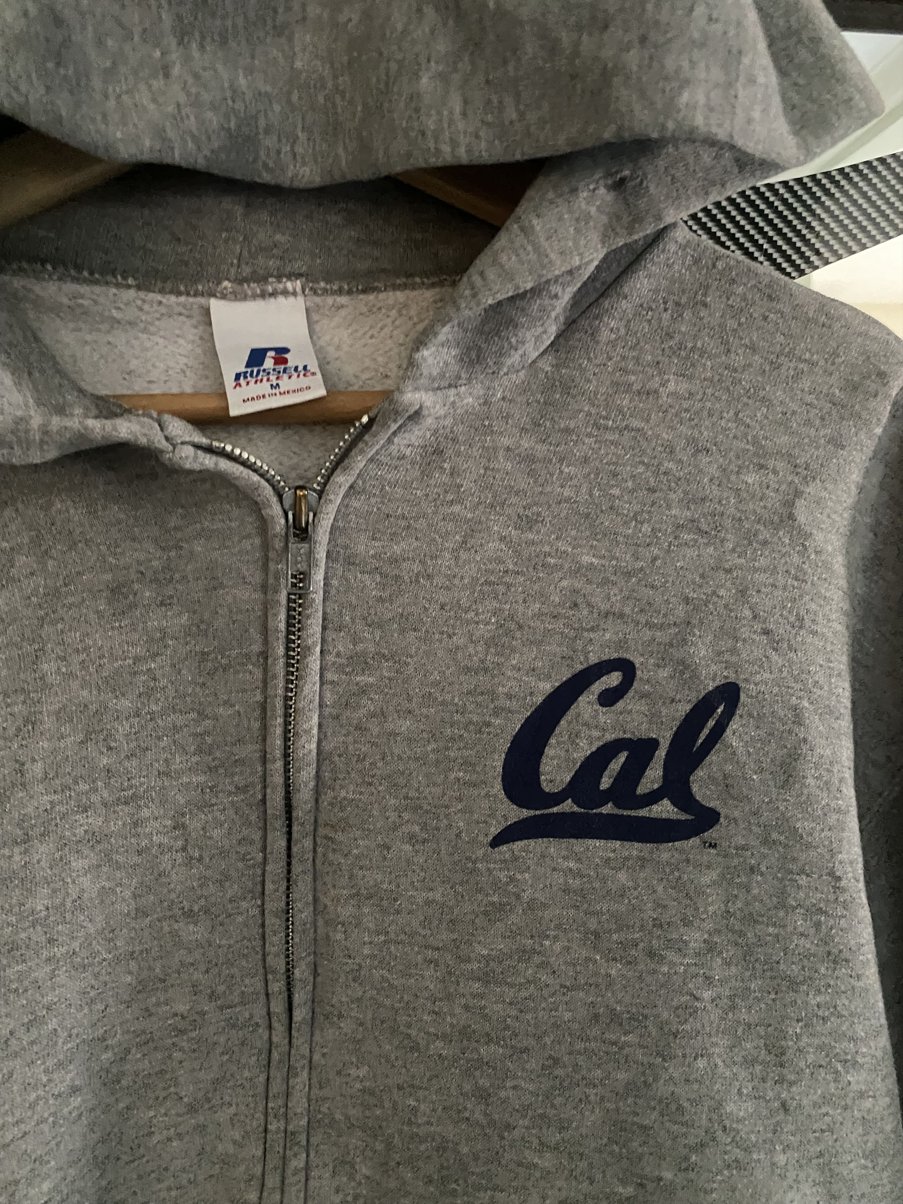 Russell Athletic Vintage Russell Athletic Ziper Cal Hoodie Size US M / EU 48-50 / 2 - 3 Thumbnail
