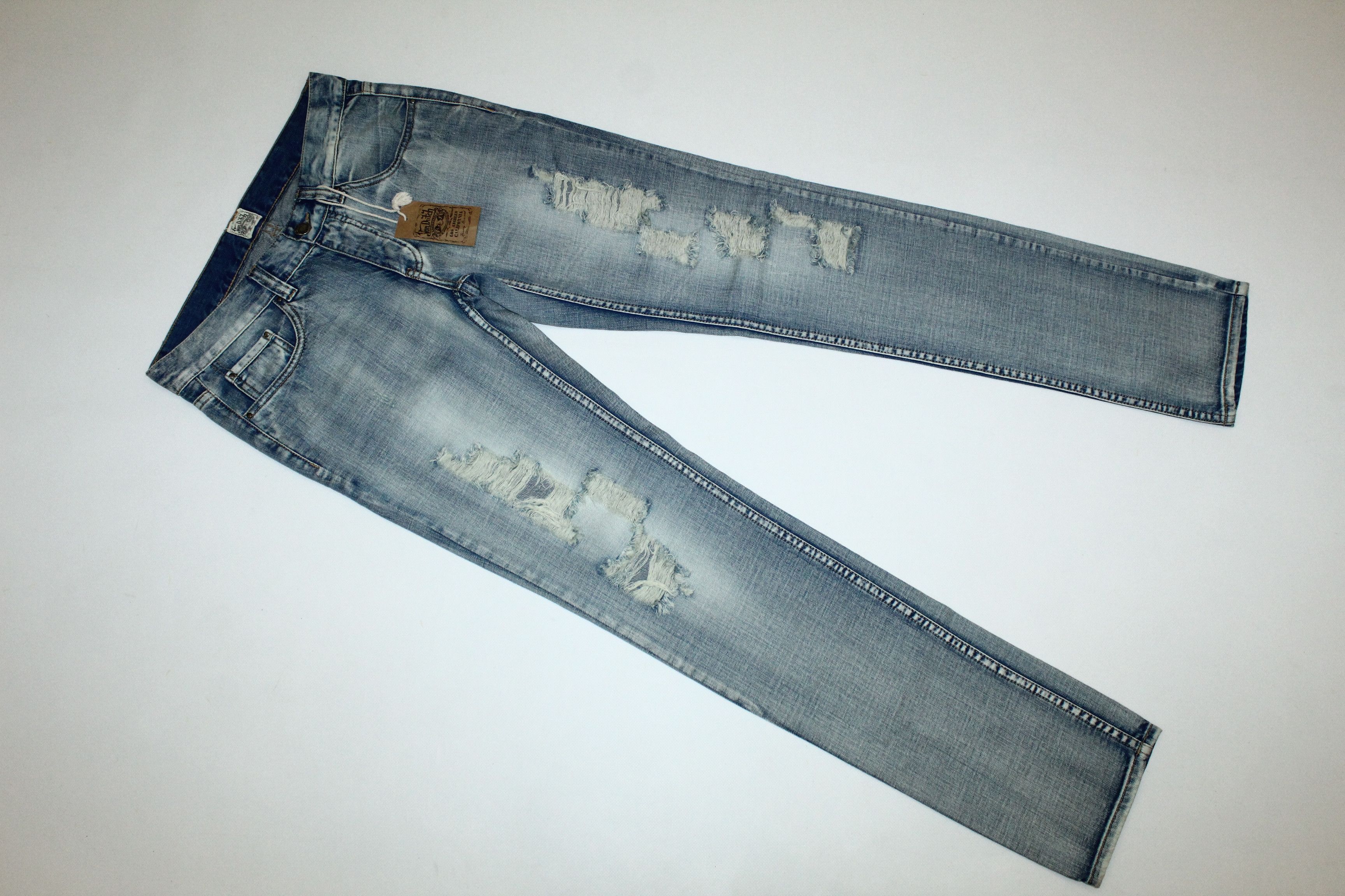 Von Dutch Von Dutch Stonewash Distressed Denim Slim fit Jeans Size US 32 / EU 48 - 2 Thumbnail