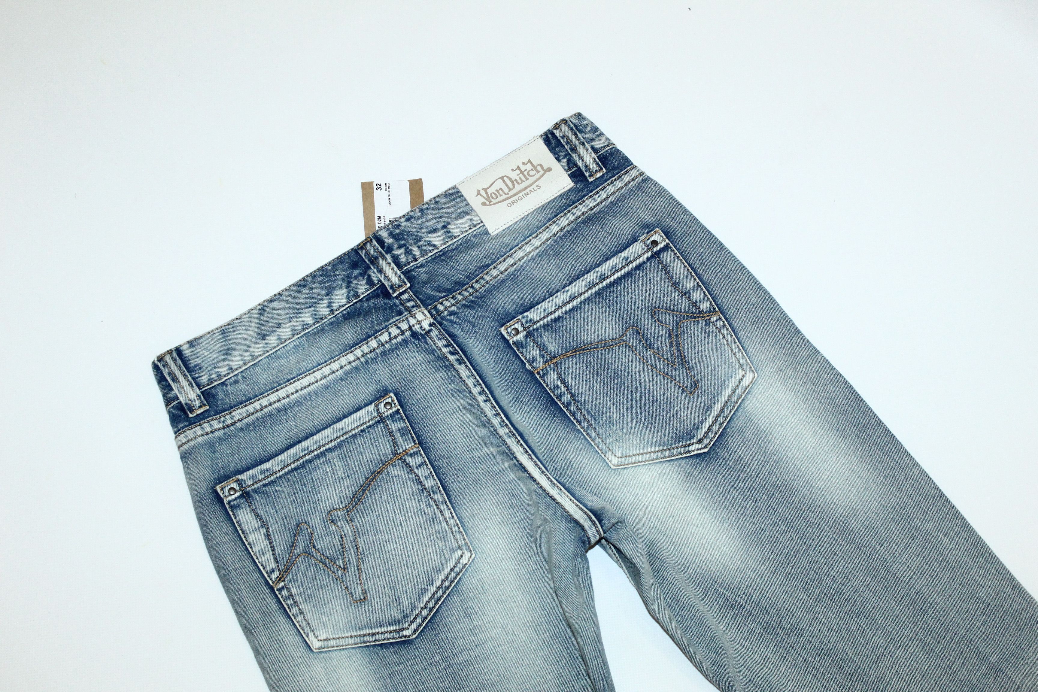 Von Dutch Von Dutch Stonewash Distressed Denim Slim fit Jeans Size US 32 / EU 48 - 8 Thumbnail
