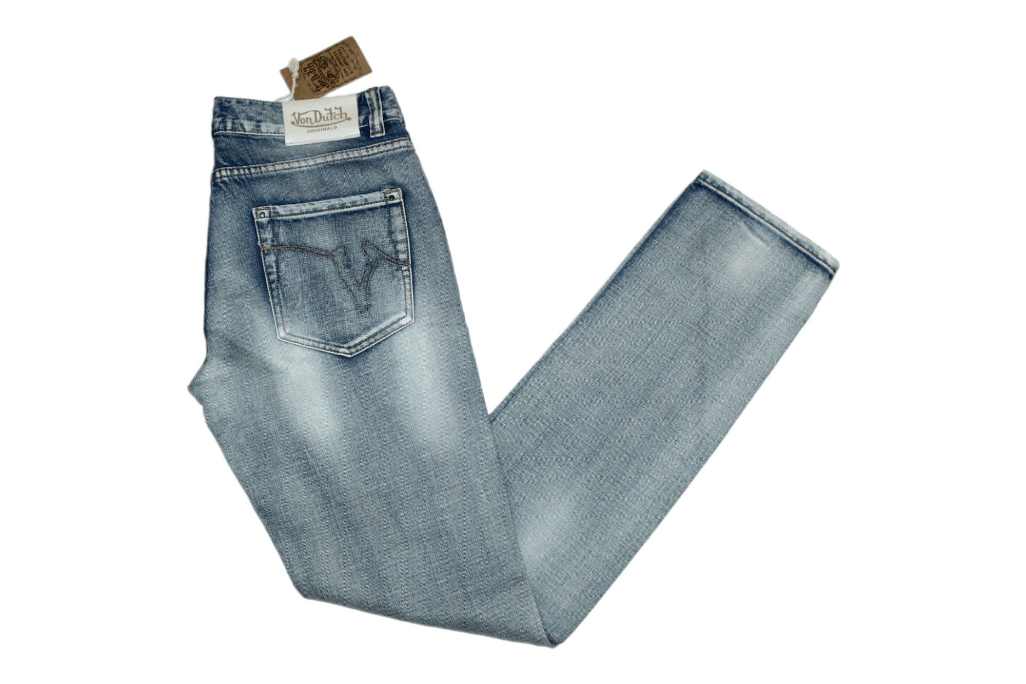 Von Dutch Von Dutch Stonewash Distressed Denim Slim fit Jeans Size US 32 / EU 48 - 1 Thumbnail