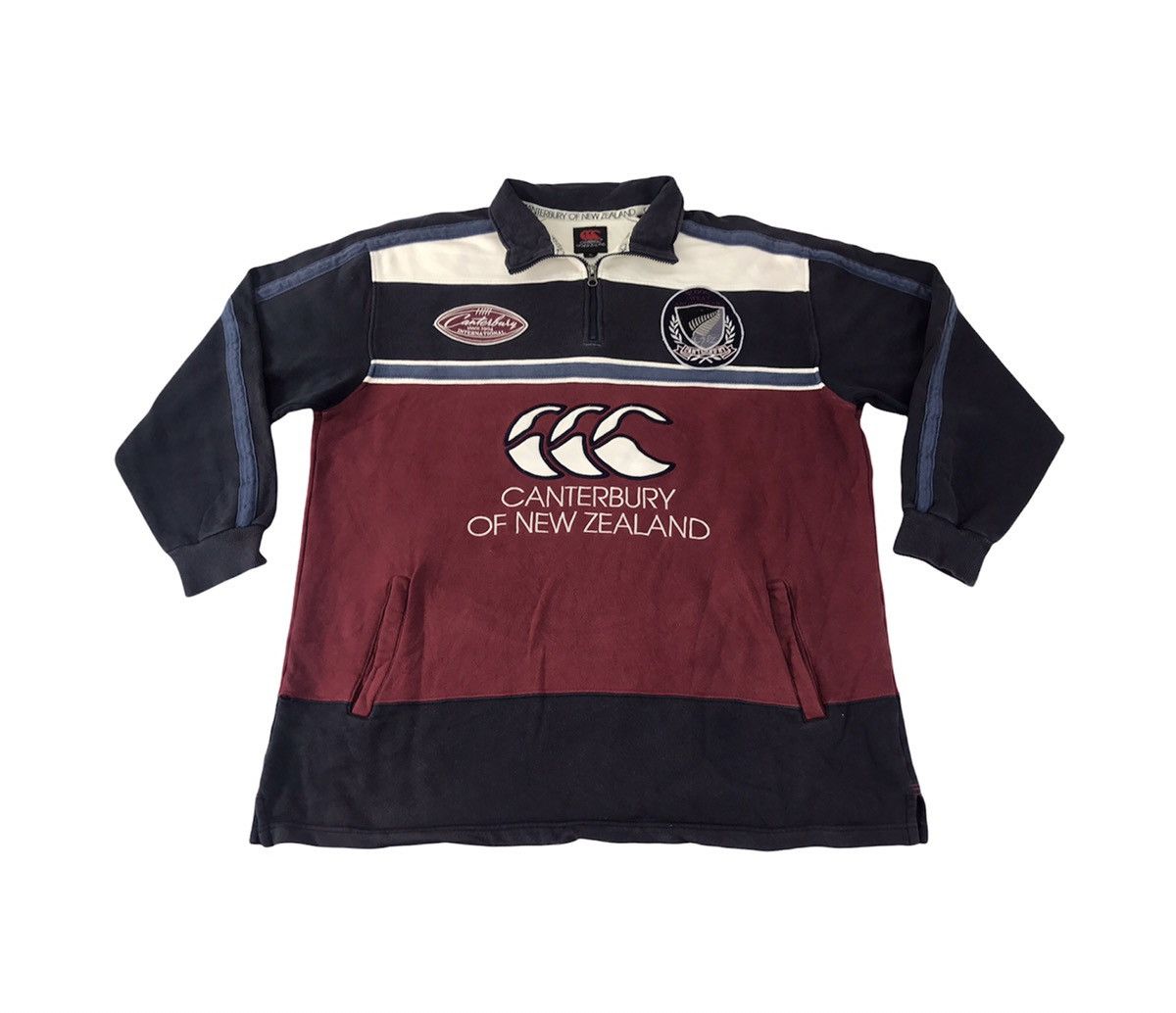 Image of Canterbury Of New Zealand Vintage Canterbury New Zealand Cnz Rugby Embroidery Logo, Men's (Size 2XL