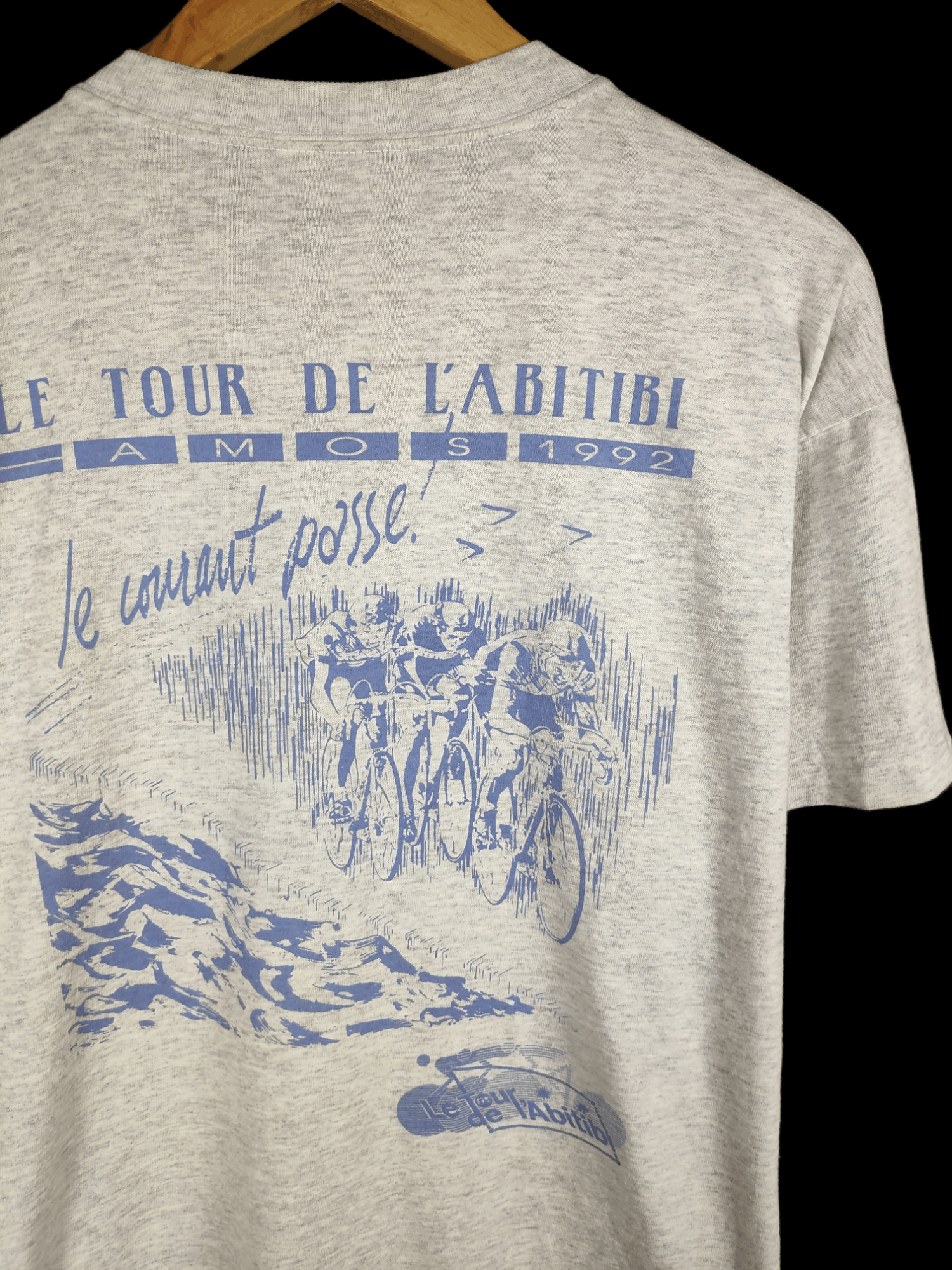 Vintage Vintage 90's Le Tour De Labitibi Canada Amos Cycling Shirt Size US L / EU 52-54 / 3 - 2 Thumbnail