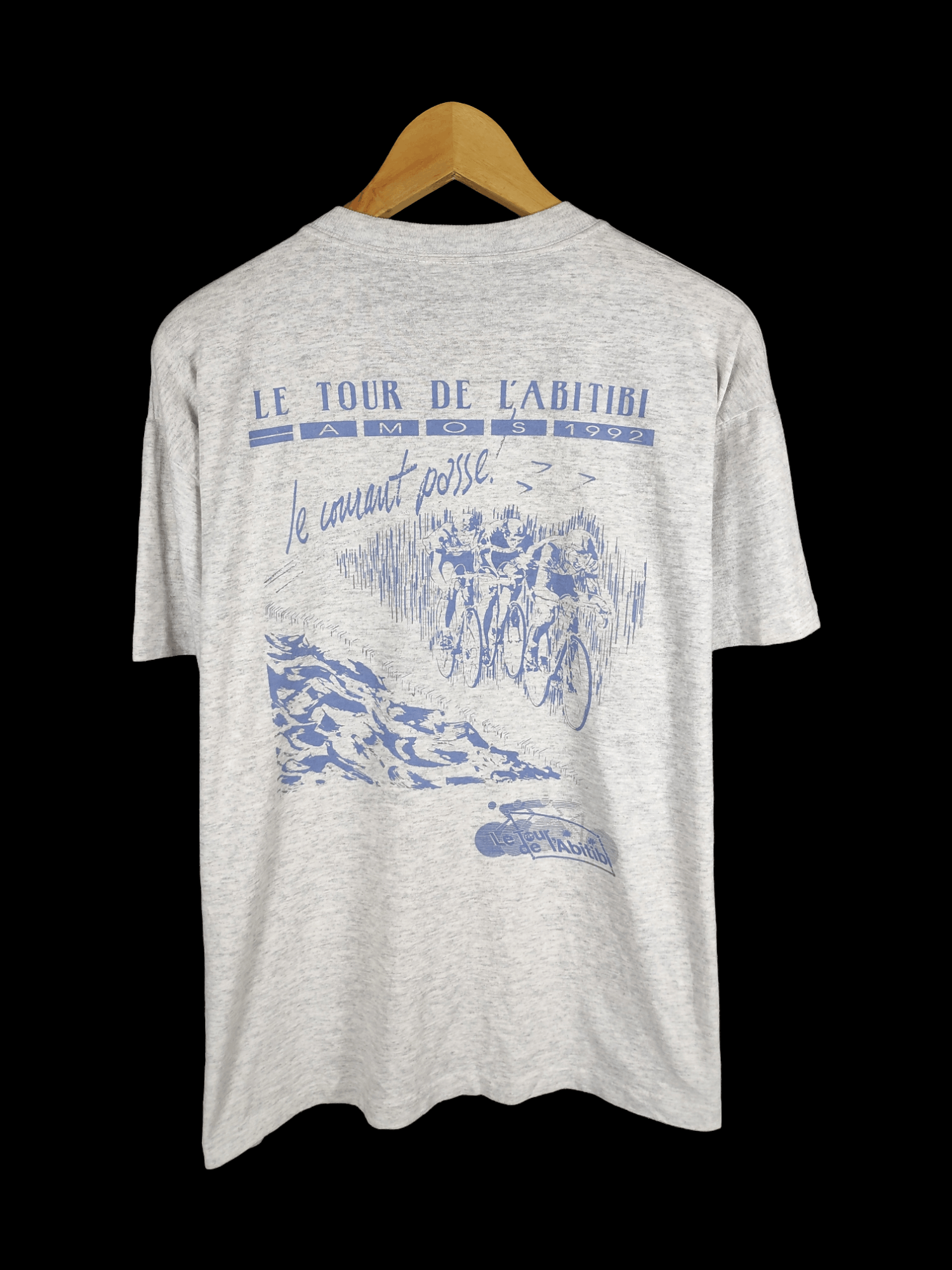image of Archival Clothing x Vintage 90's Le Tour De Labitibi Canada Amos Cycling Shirt, Men's (Size Large)