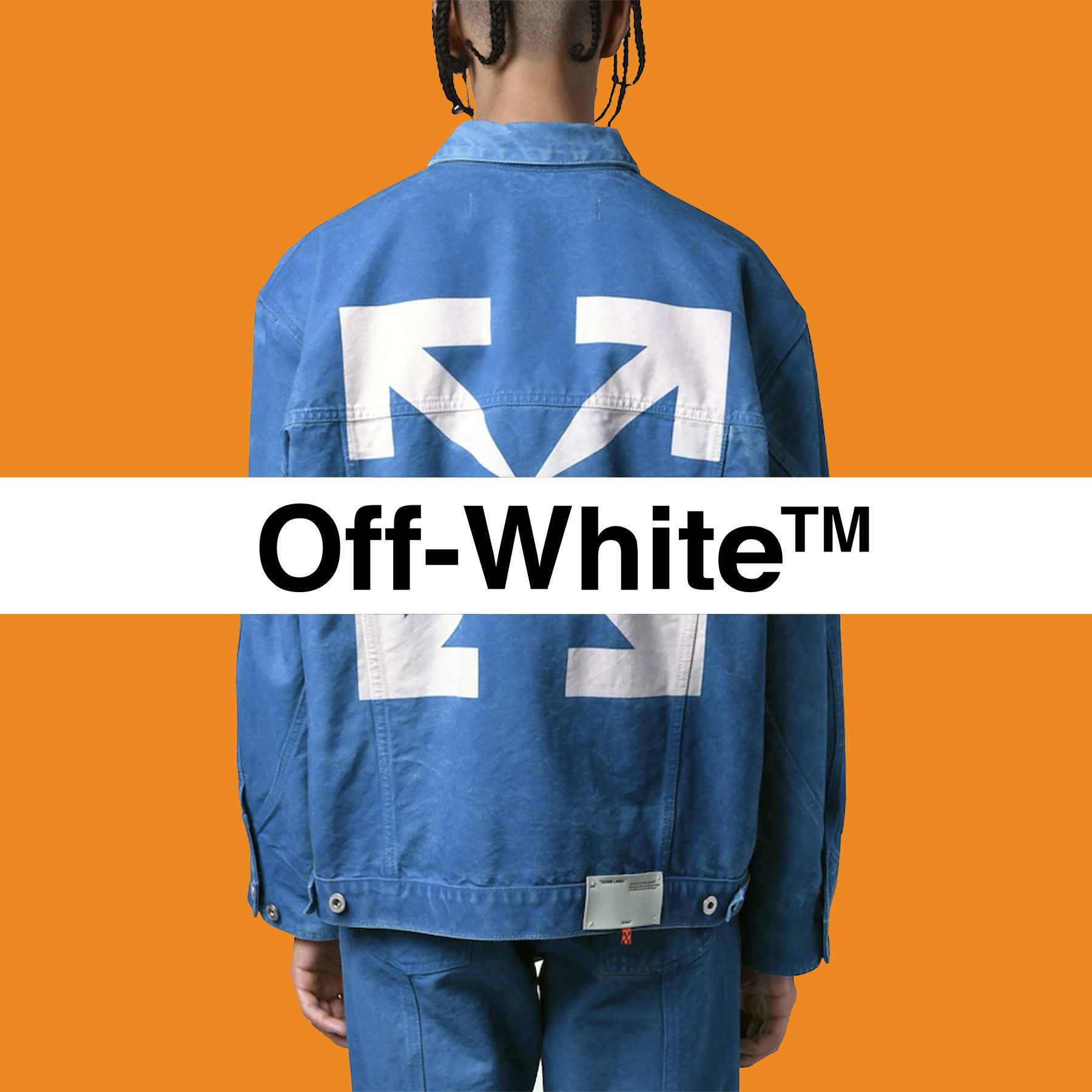 Off-White c/o Virgil Abloh Gradient Arrows Denim Jacket in Blue for Men