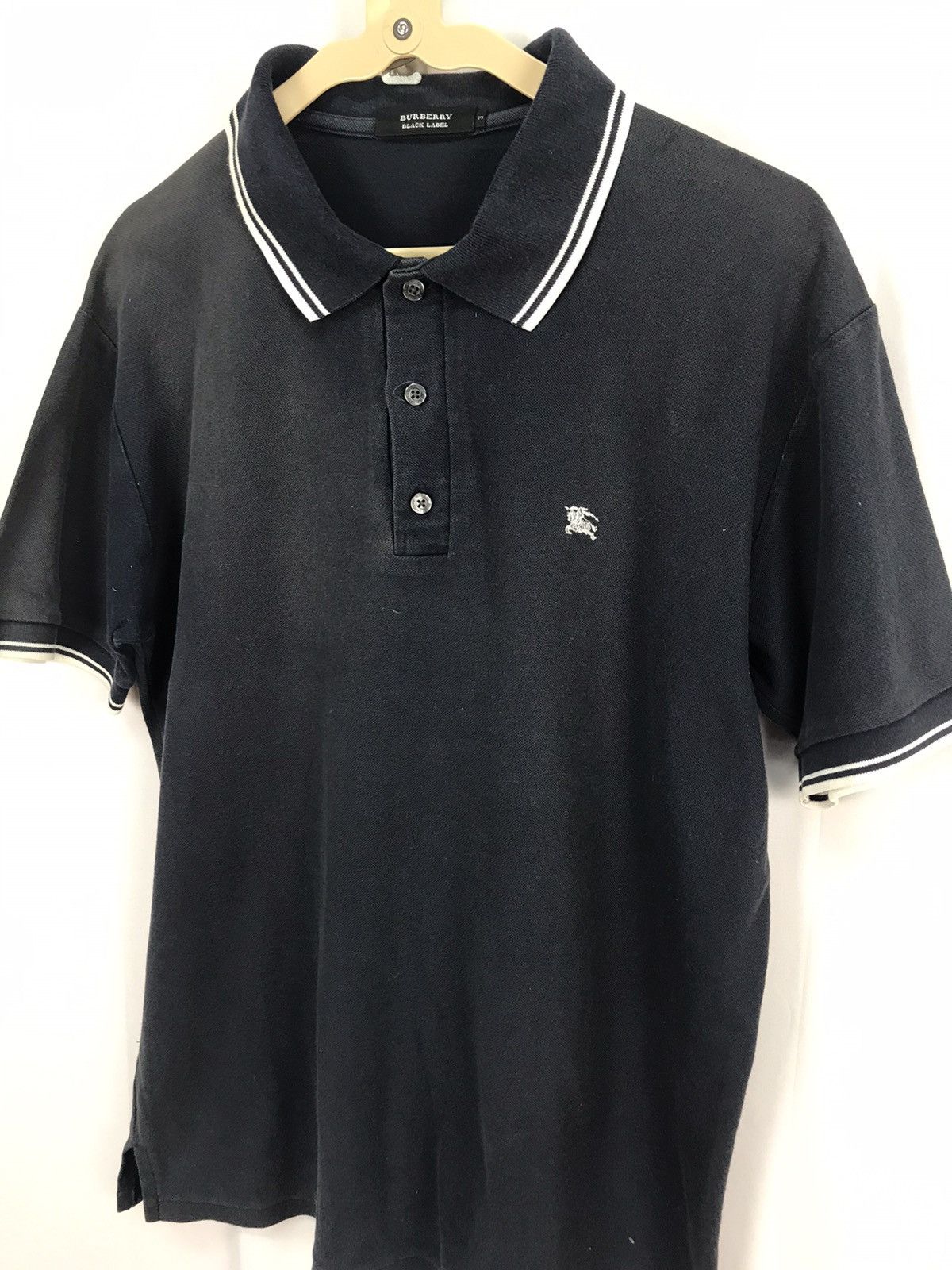 Burberry Burberry black label distressed polos sweatshirt Size US M / EU 48-50 / 2 - 3 Thumbnail