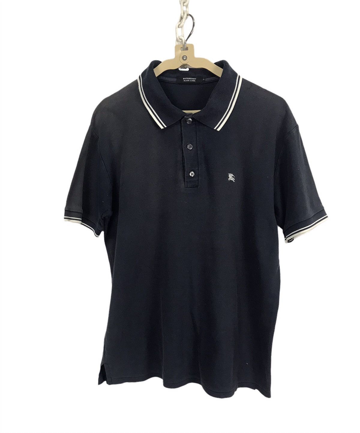 Burberry Burberry black label distressed polos sweatshirt Size US M / EU 48-50 / 2 - 1 Thumbnail