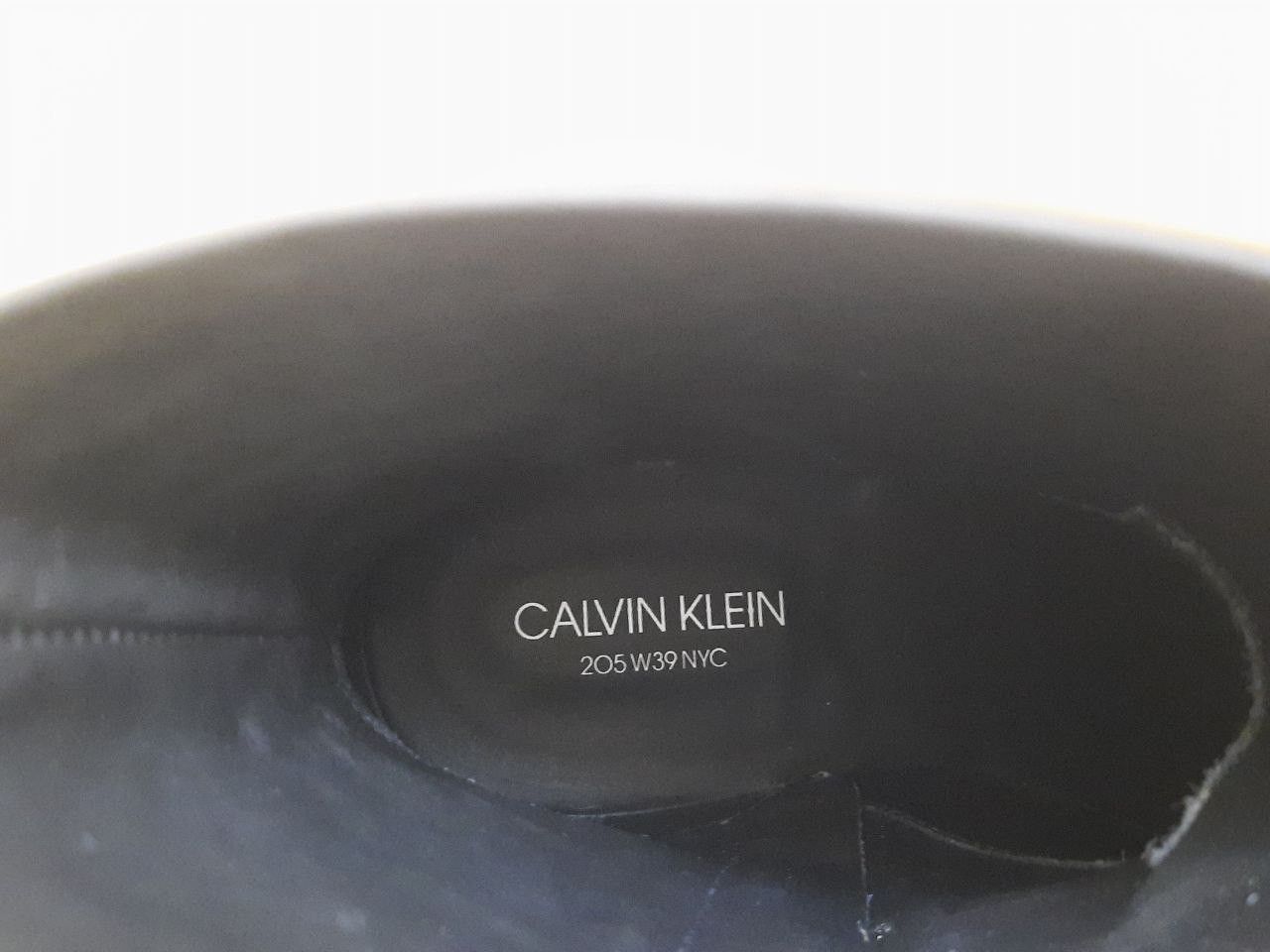 Calvin Klein 205W39NYC *New* Tex C Leather Ankle Metal Spazzolato Boots Size US 8 / EU 41 - 10 Thumbnail