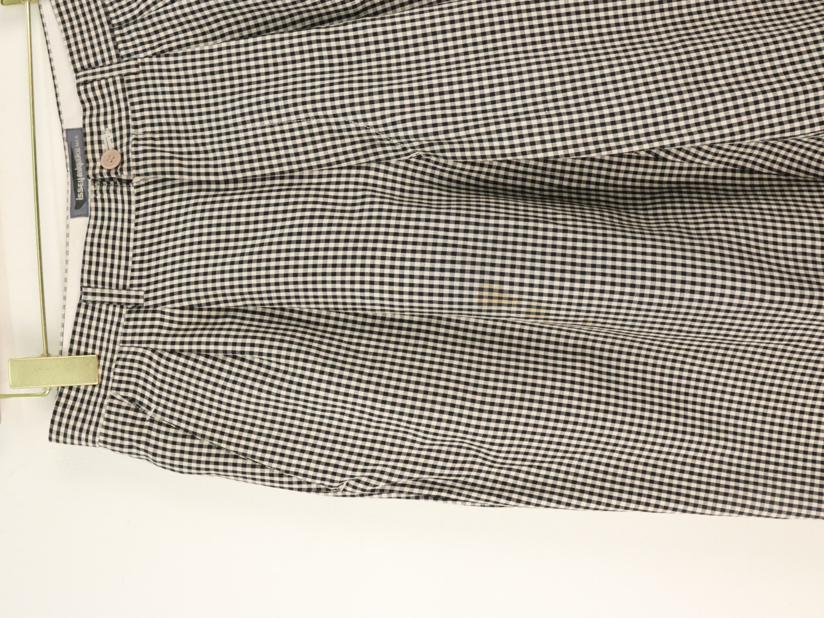 Issey Miyake 80's ISSEY MIYAKE MEN Checkered Baggy Front Pleated Pant Size US 29 - 8 Thumbnail