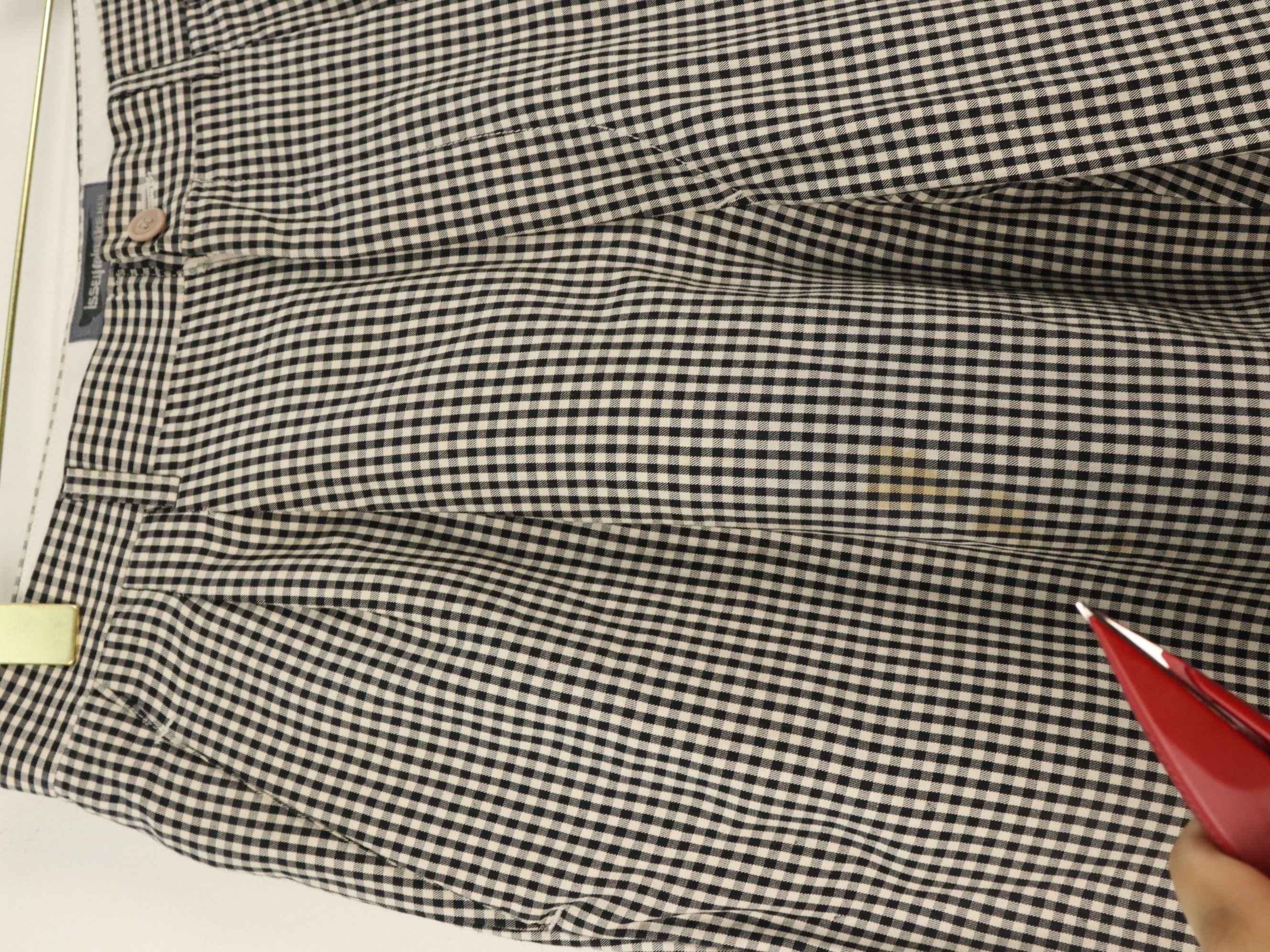 Issey Miyake 80's ISSEY MIYAKE MEN Checkered Baggy Front Pleated Pant Size US 29 - 11 Thumbnail