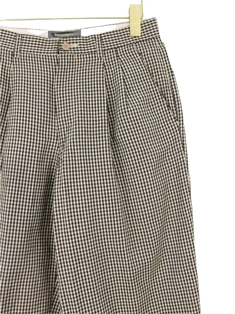 Issey Miyake 80's ISSEY MIYAKE MEN Checkered Baggy Front Pleated Pant Size US 29 - 9 Thumbnail