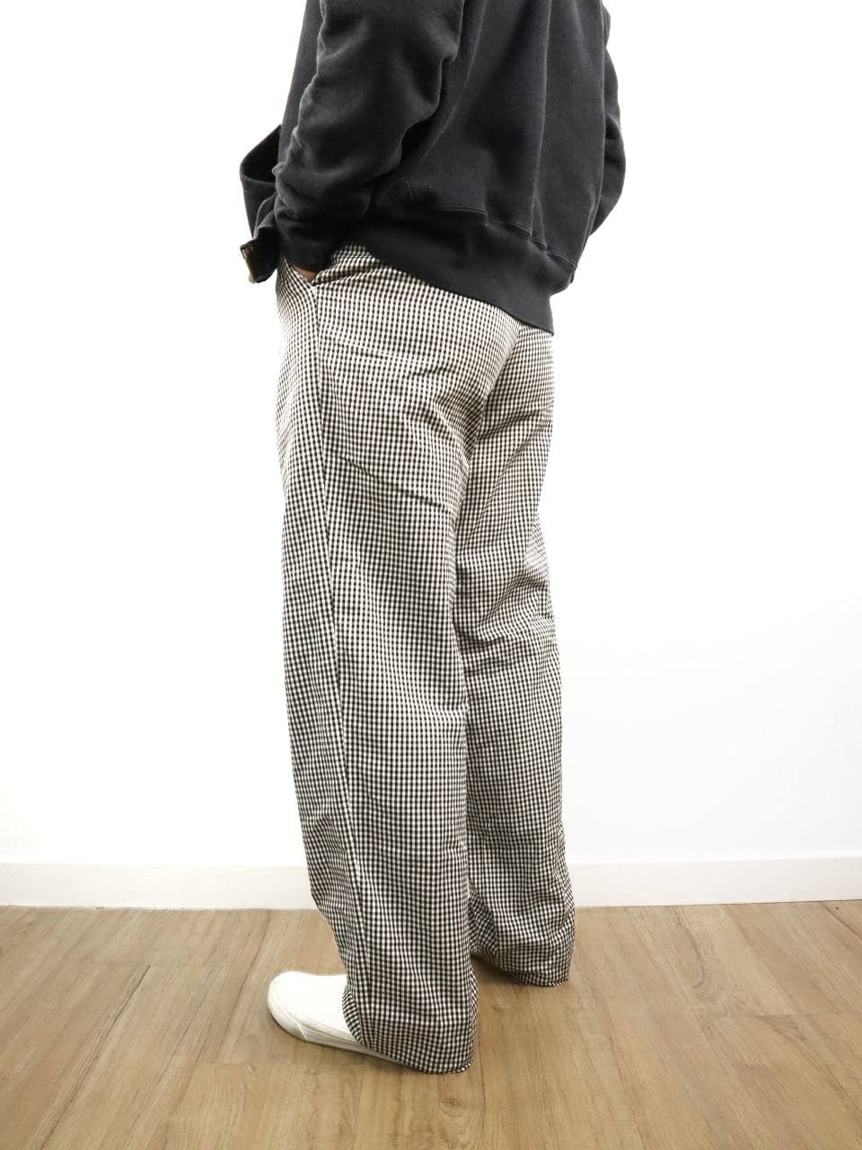 Issey Miyake 80's ISSEY MIYAKE MEN Checkered Baggy Front Pleated Pant Size US 29 - 5 Thumbnail